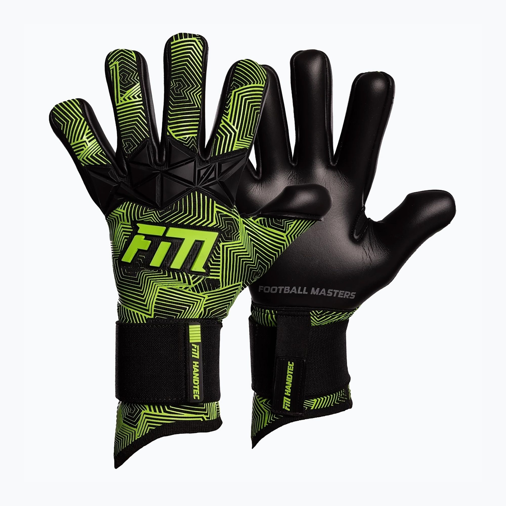 Rękawice bramkarskie Football Masters Varis X Pro NC black/green 