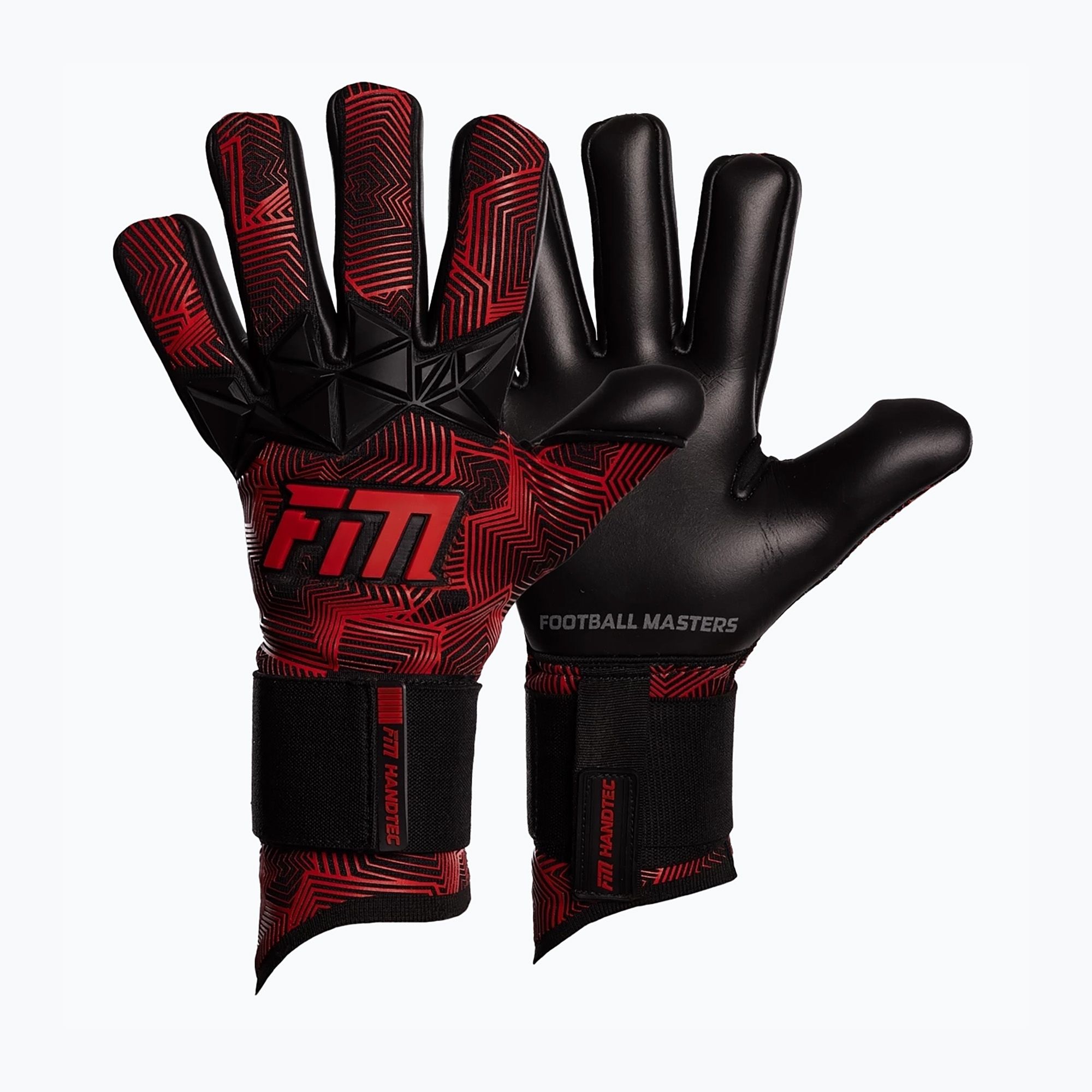 Rękawice bramkarskie Football Masters Varis X Pro NC black/red 