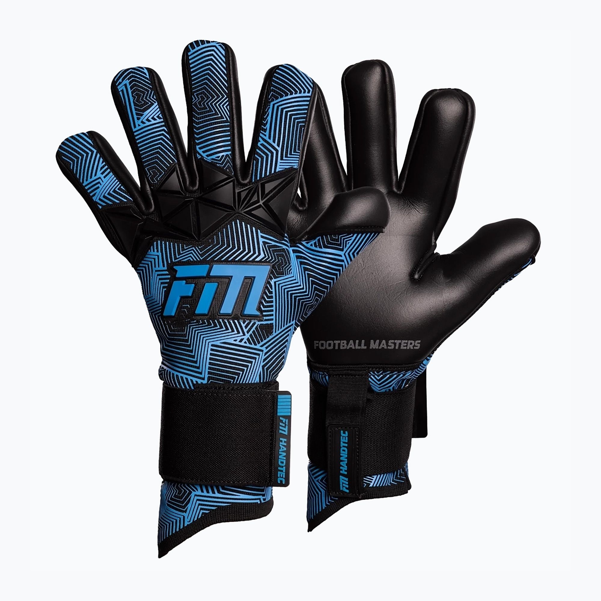 Rękawice bramkarskie Football Masters Varis X Pro NC black/blue 