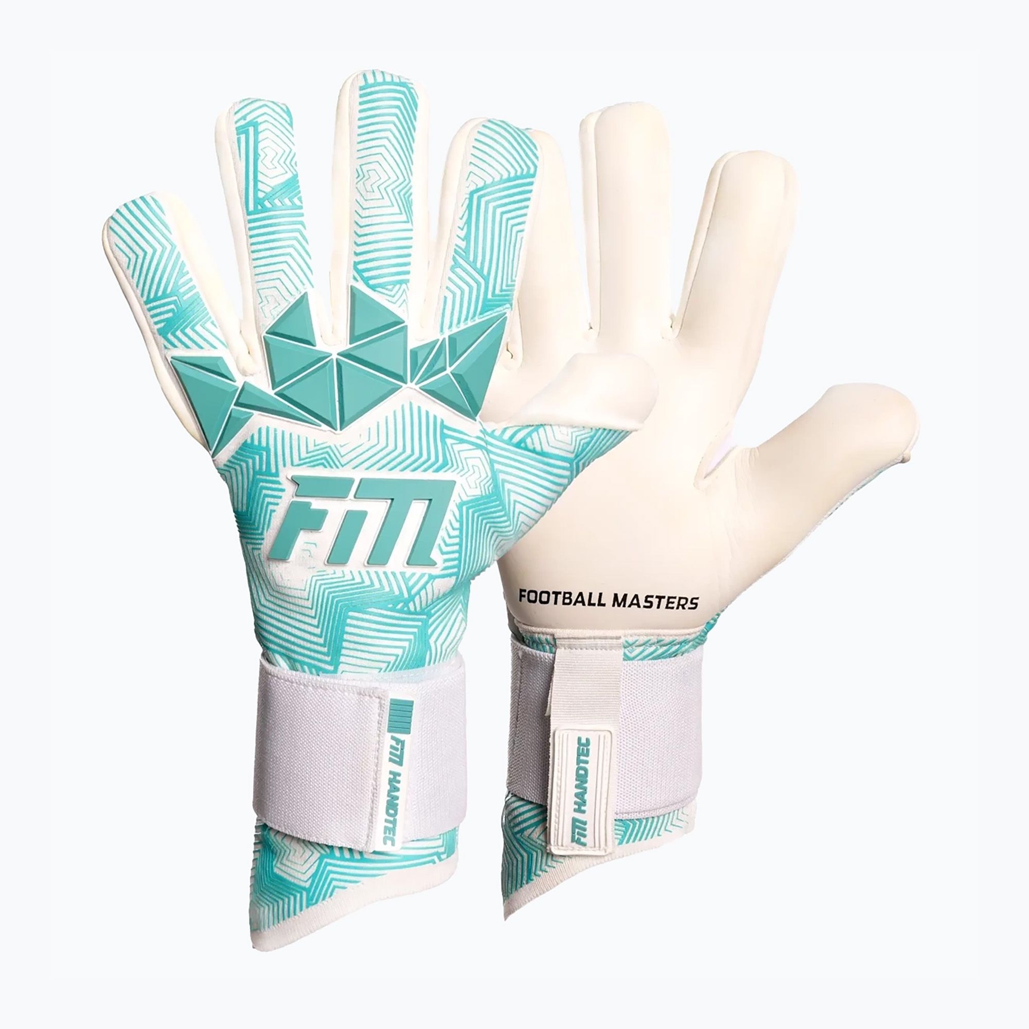 Rękawice bramkarskie Football Masters Varis X Pro NC white/ocean 