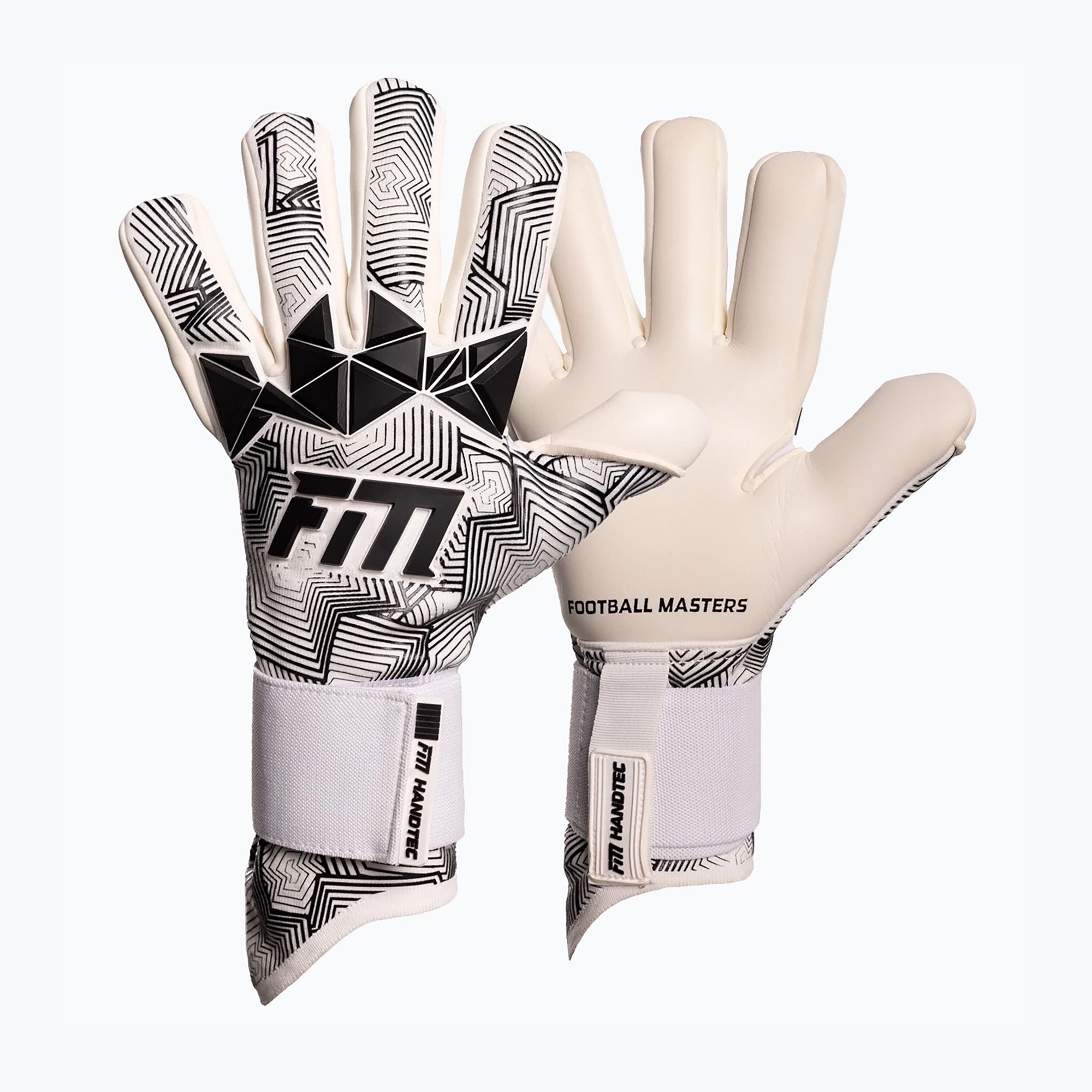 Rękawice bramkarskie Football Masters Varis X Pro NC white/black 