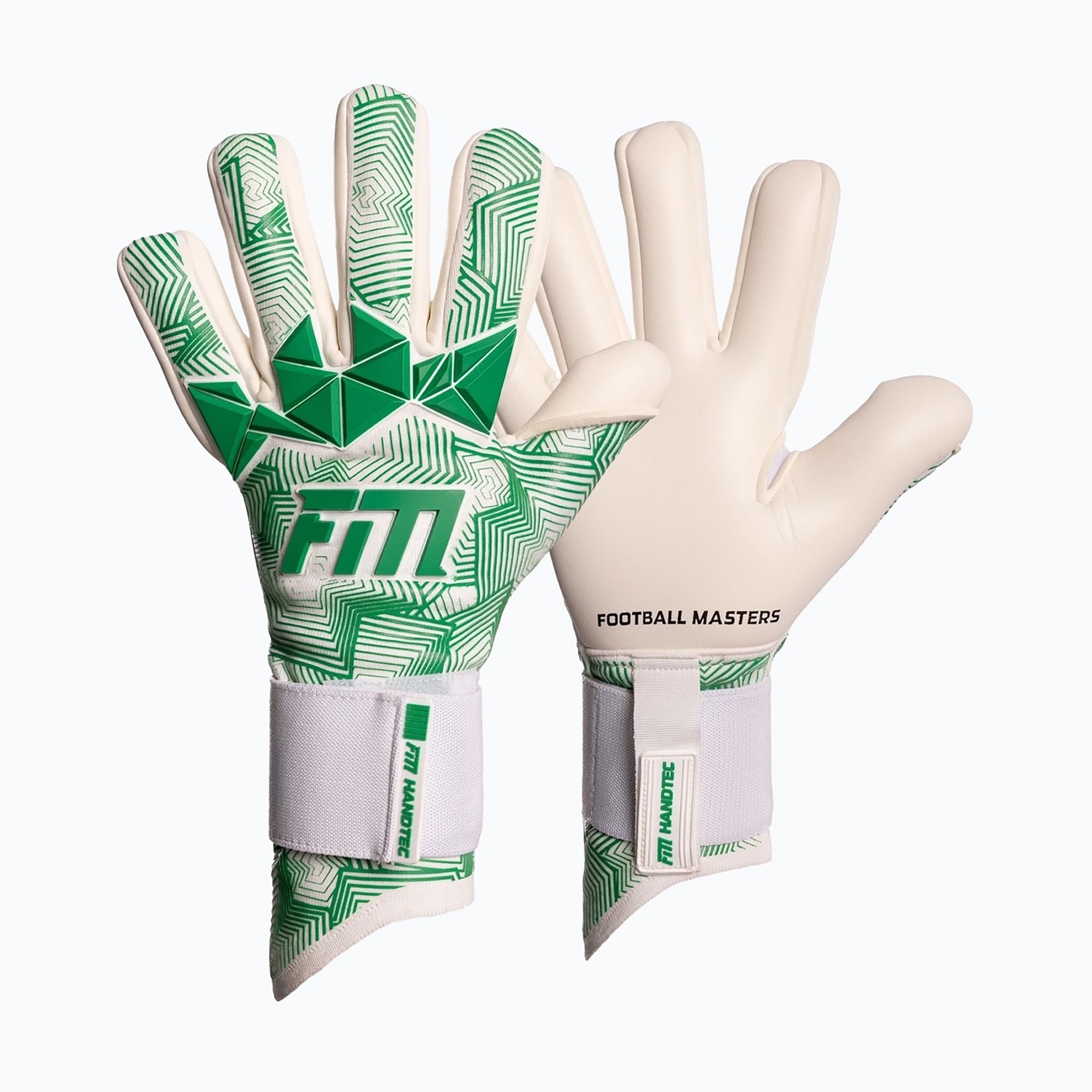 Rękawice bramkarskie Football Masters Varis X Pro NC white/green 