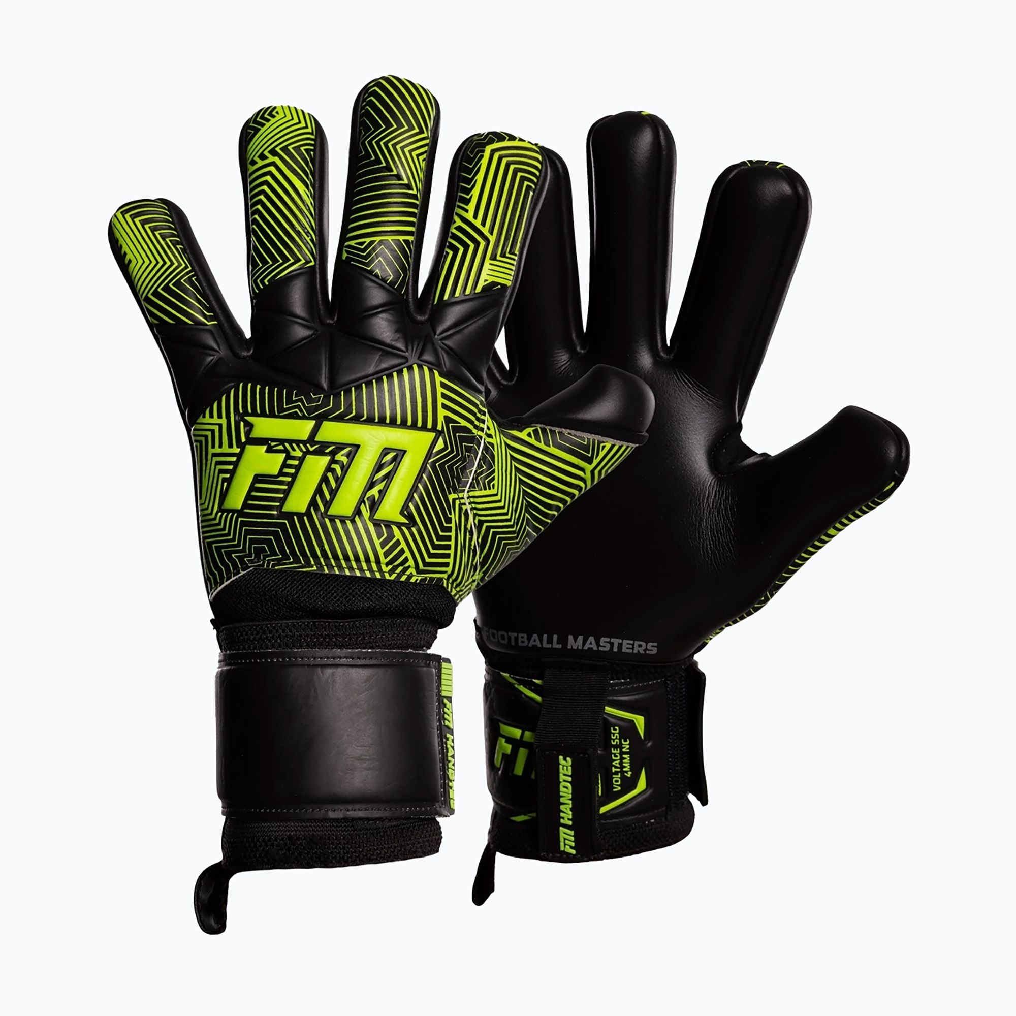 Rękawice bramkarskie Football Masters Varis X NC black/green 