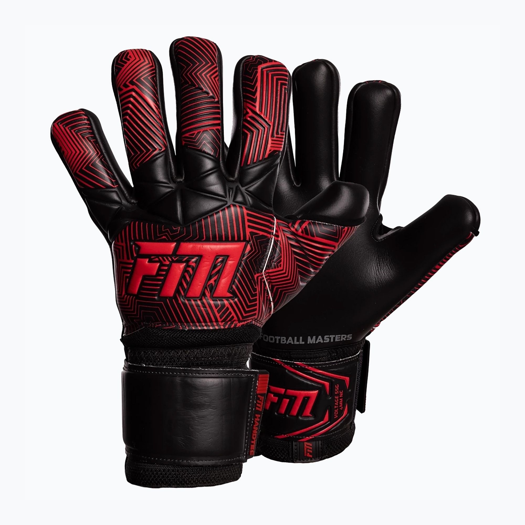 Rękawice bramkarskie Football Masters Varis X NC black/red 