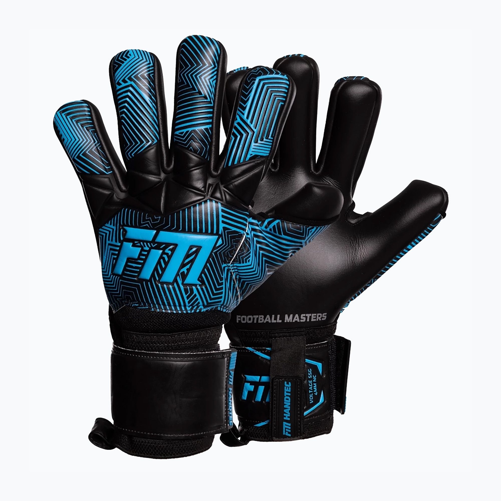 Rękawice bramkarskie Football Masters Varis X NC black/blue 