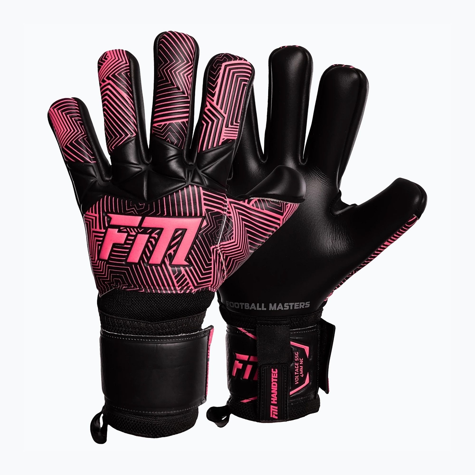 Rękawice bramkarskie Football Masters Varis X NC black/pink 