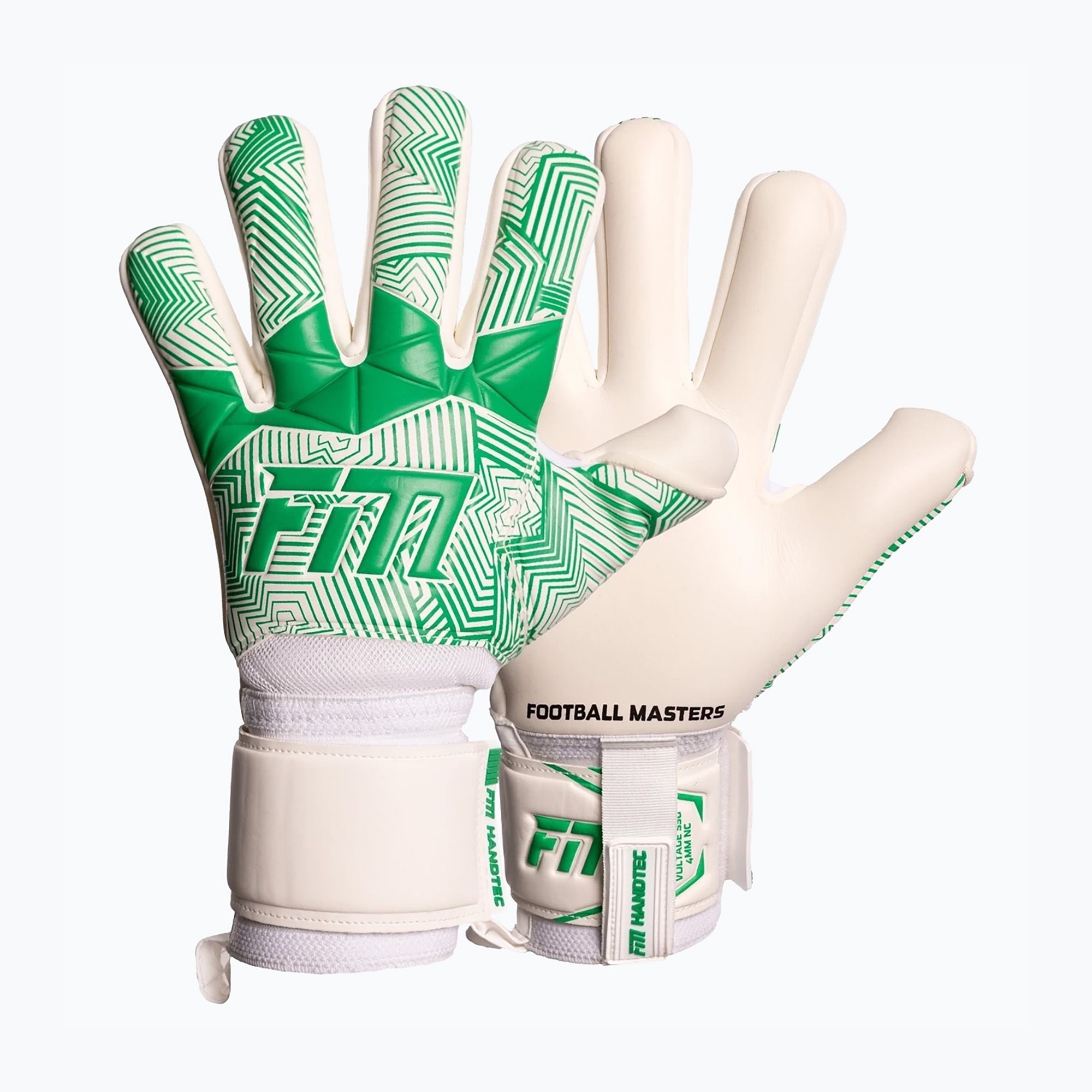 Rękawice bramkarskie Football Masters Varis X NC white/green 