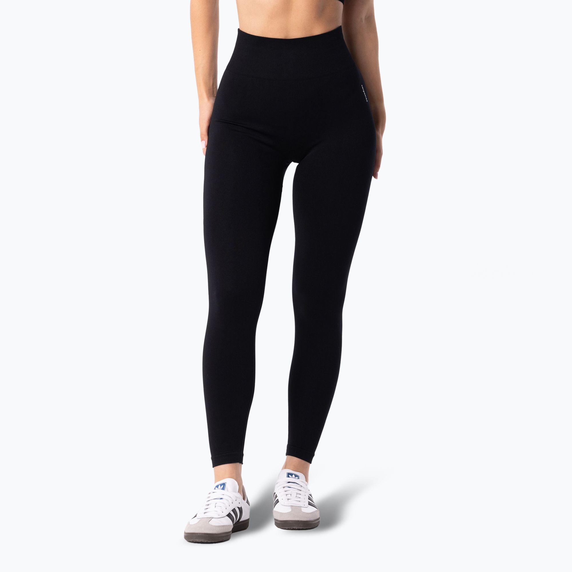 Legginsy treningowe damskie Carpatree Simply Seamless pure black 