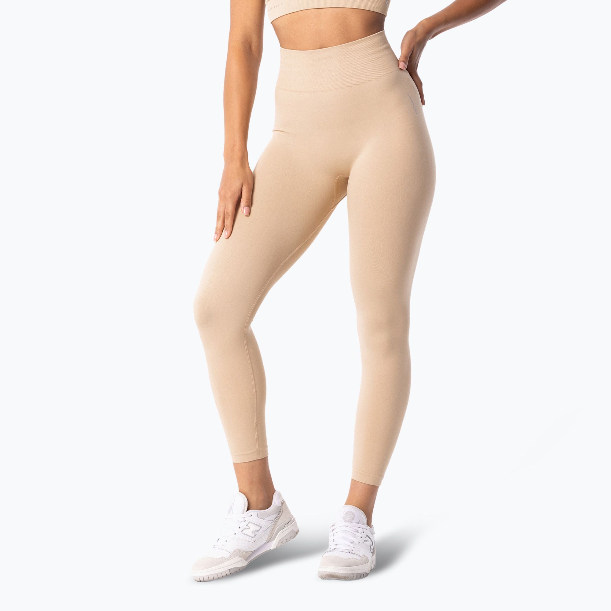 Legginsy treningowe damskie Carpatree Simply Seamless perfrct beige 