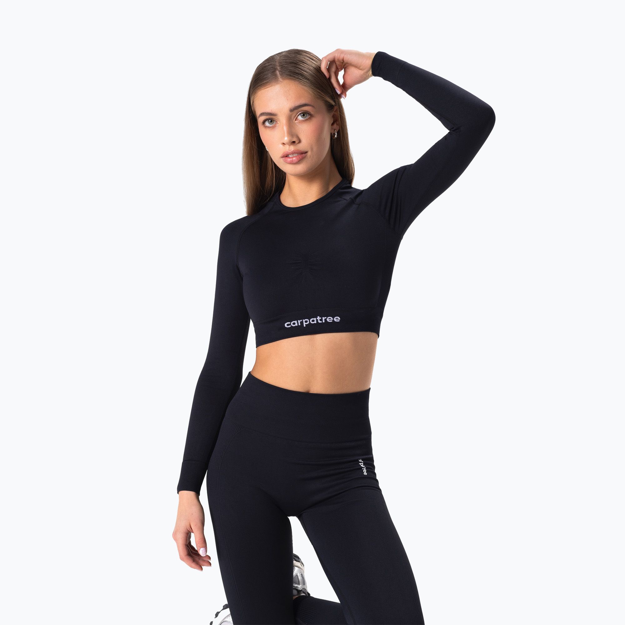 Longsleeve treningowy damski Carpatree Allure Seamless black 
