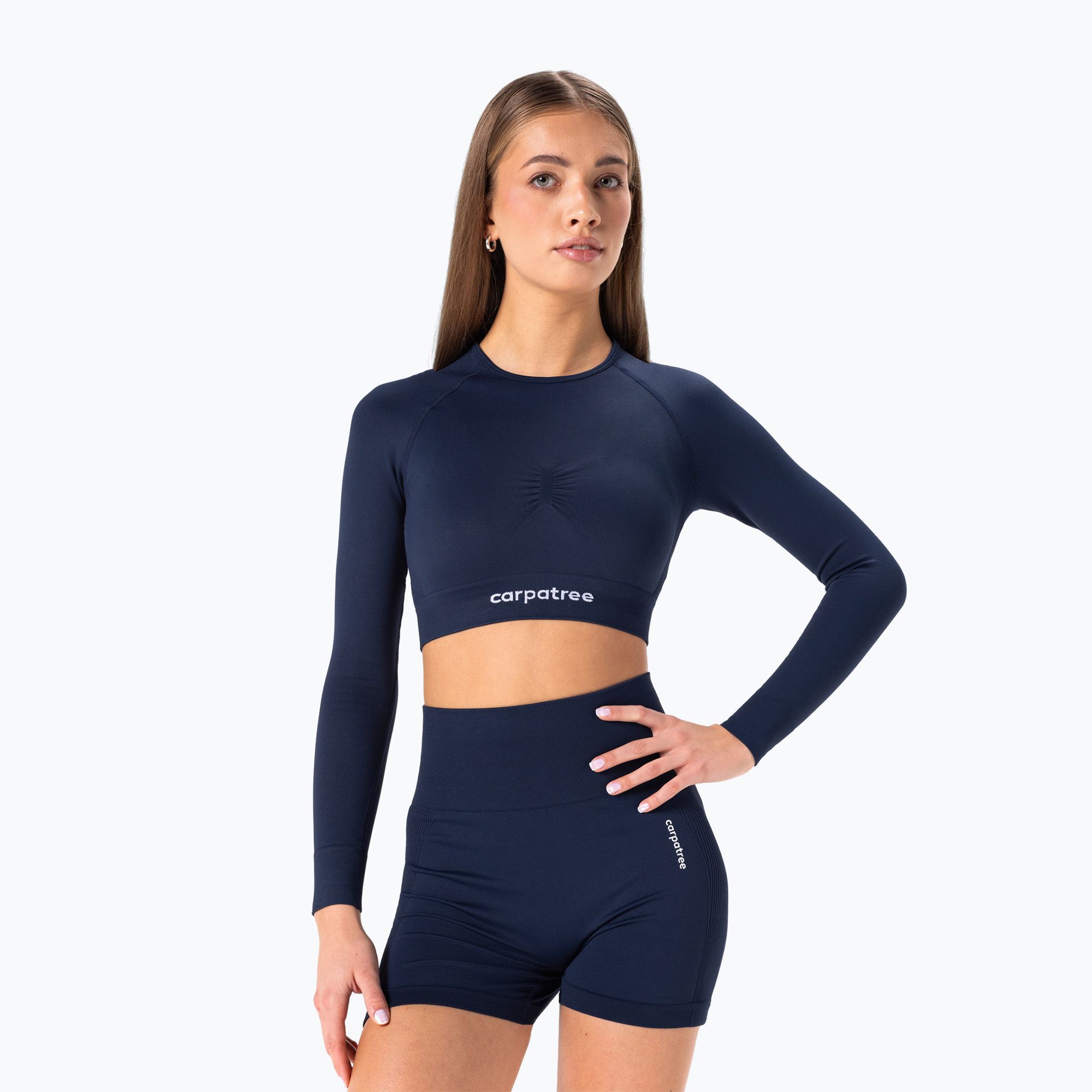 Longsleeve treningowy damski Carpatree Allure Seamless midnight blue 