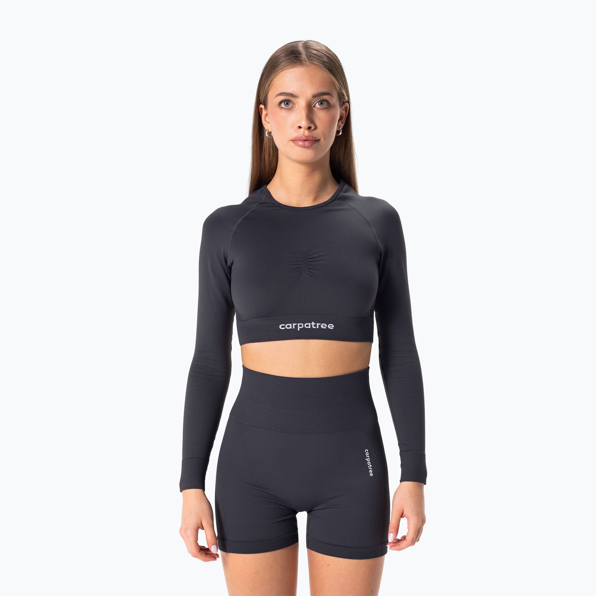 Longsleeve treningowy damski Carpatree Allure Seamless titanium grey 