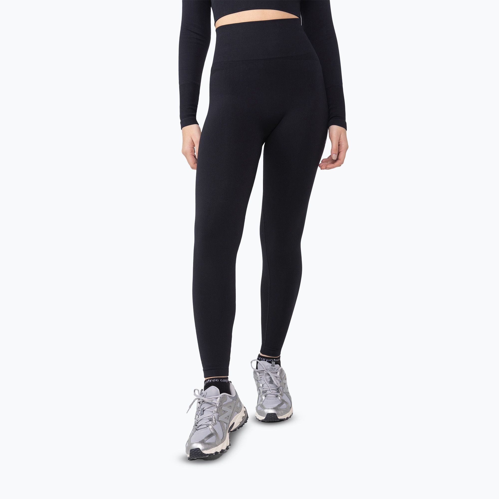 Legginsy treningowe damskie Carpatree Dopamine Buzz Seamless obsidian black 