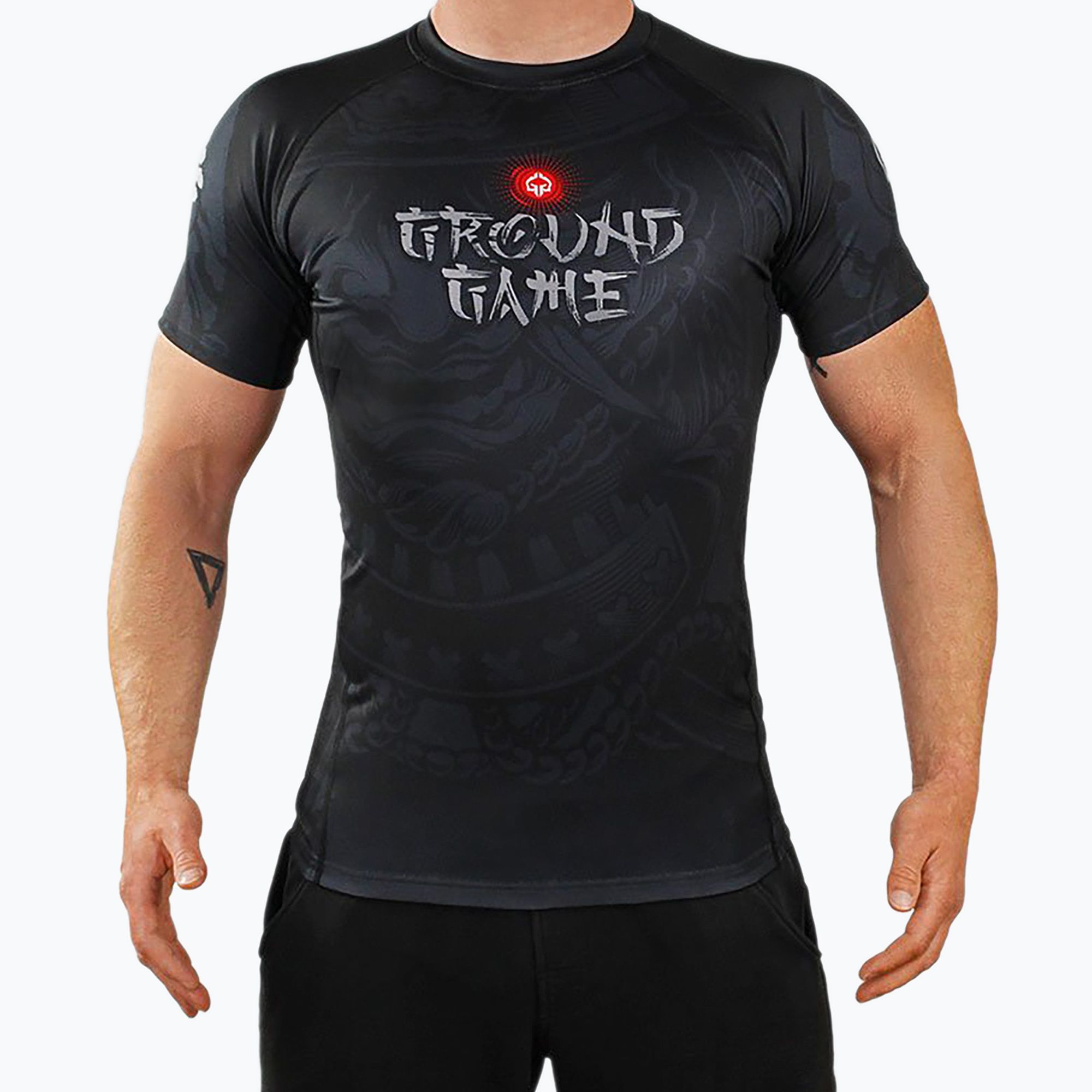 Rashguard męski Ground Game Samurai 2.0 czarny/multi 