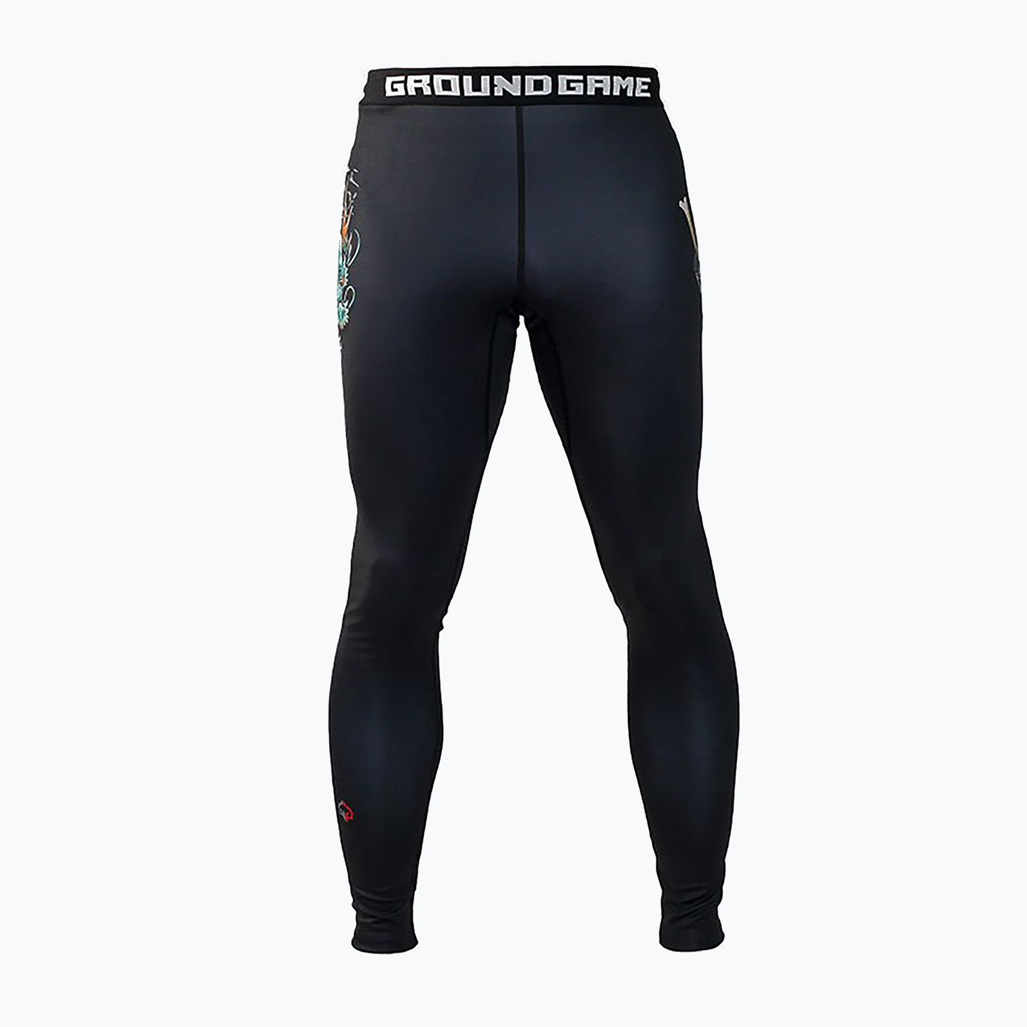 Legginsy treningowe męskie Ground Game Bushido 3.0 czarne 