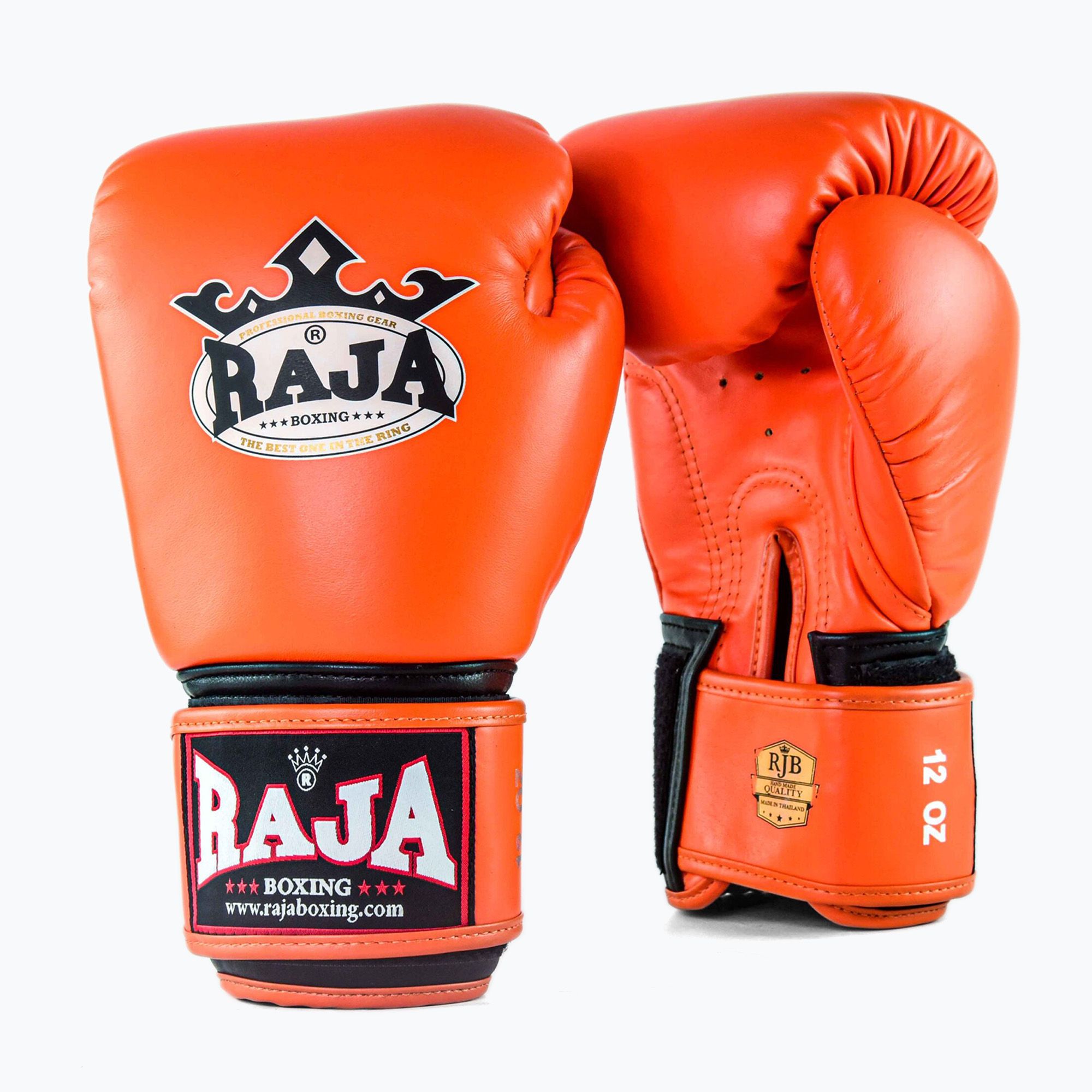 Rękawice bokserskie RAJA BOXING Single Standard Genuine Leather orange 
