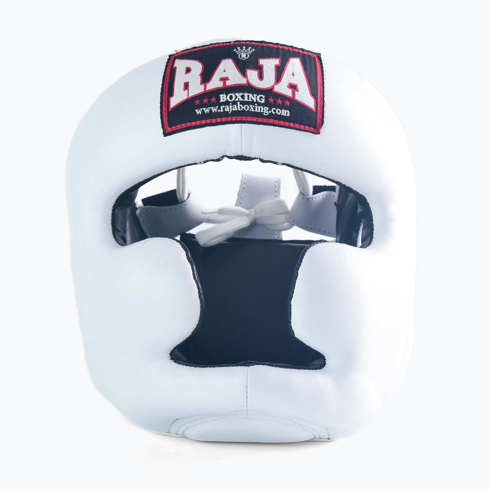 Kask bokserski RAJA BOXING Genuine Leather white 