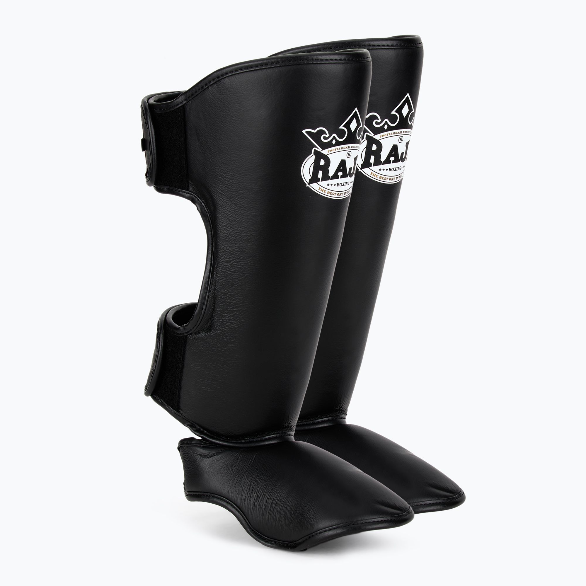 Ochraniacze piszczeli i stóp RAJA BOXING Lightweight Shin Guards Genuine Leather black 