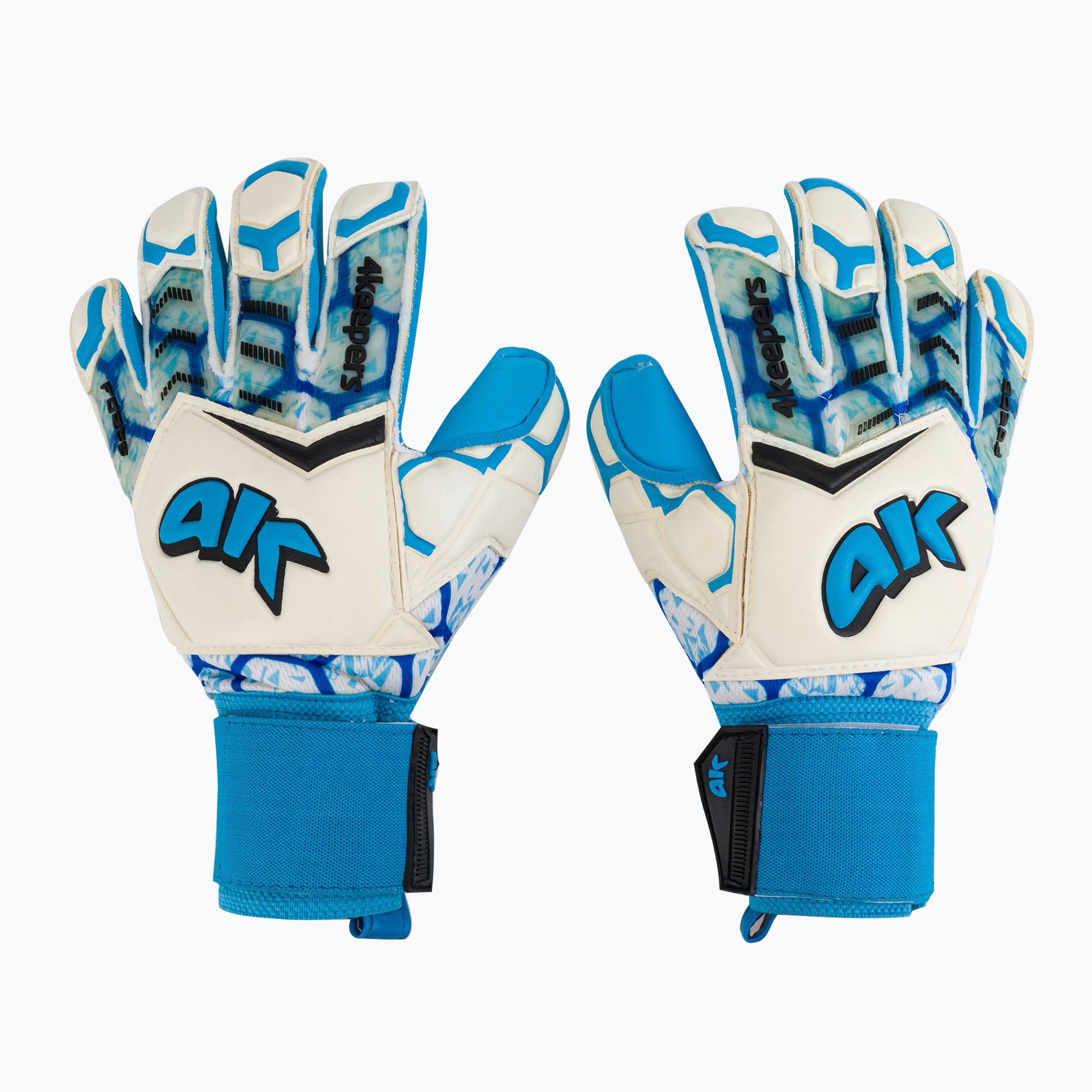 Rękawice bramkarskie 4keepers Force V-1.20 RF biały/niebieski 
