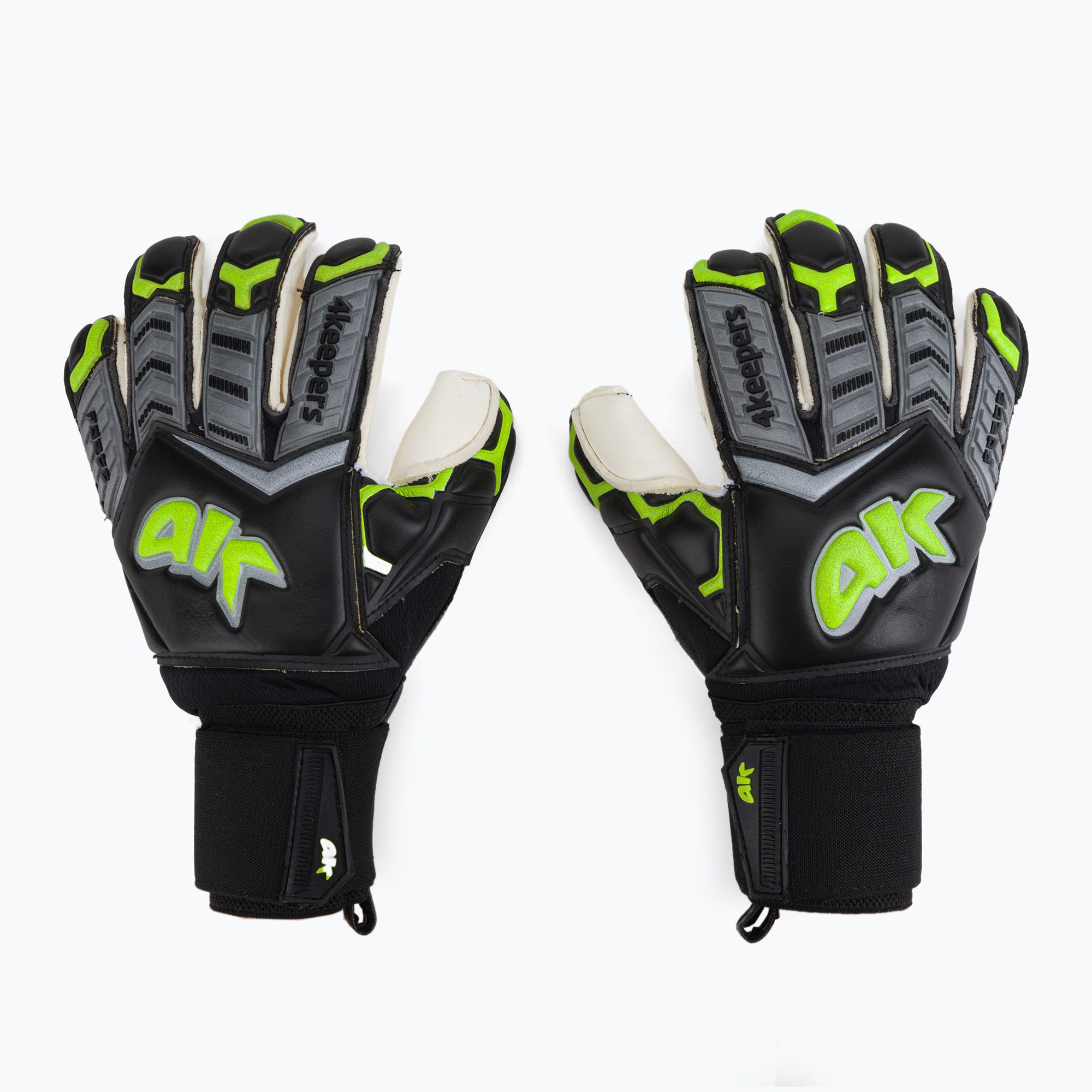 Rękawice bramkarskie 4keepers Force V-1.20 Black Edition RF czarny/biały/żółty 