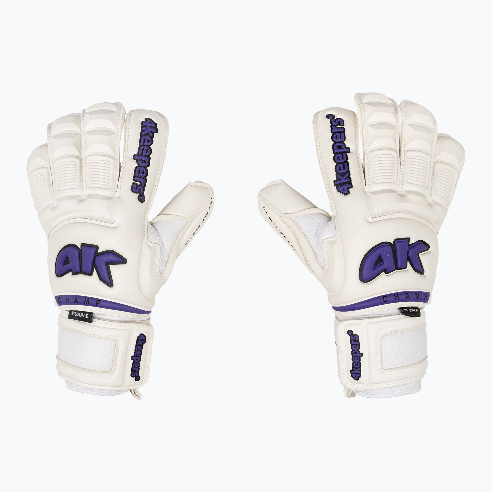 Rękawice bramkarskie 4keepers Champ Purple VI RF2G biały 