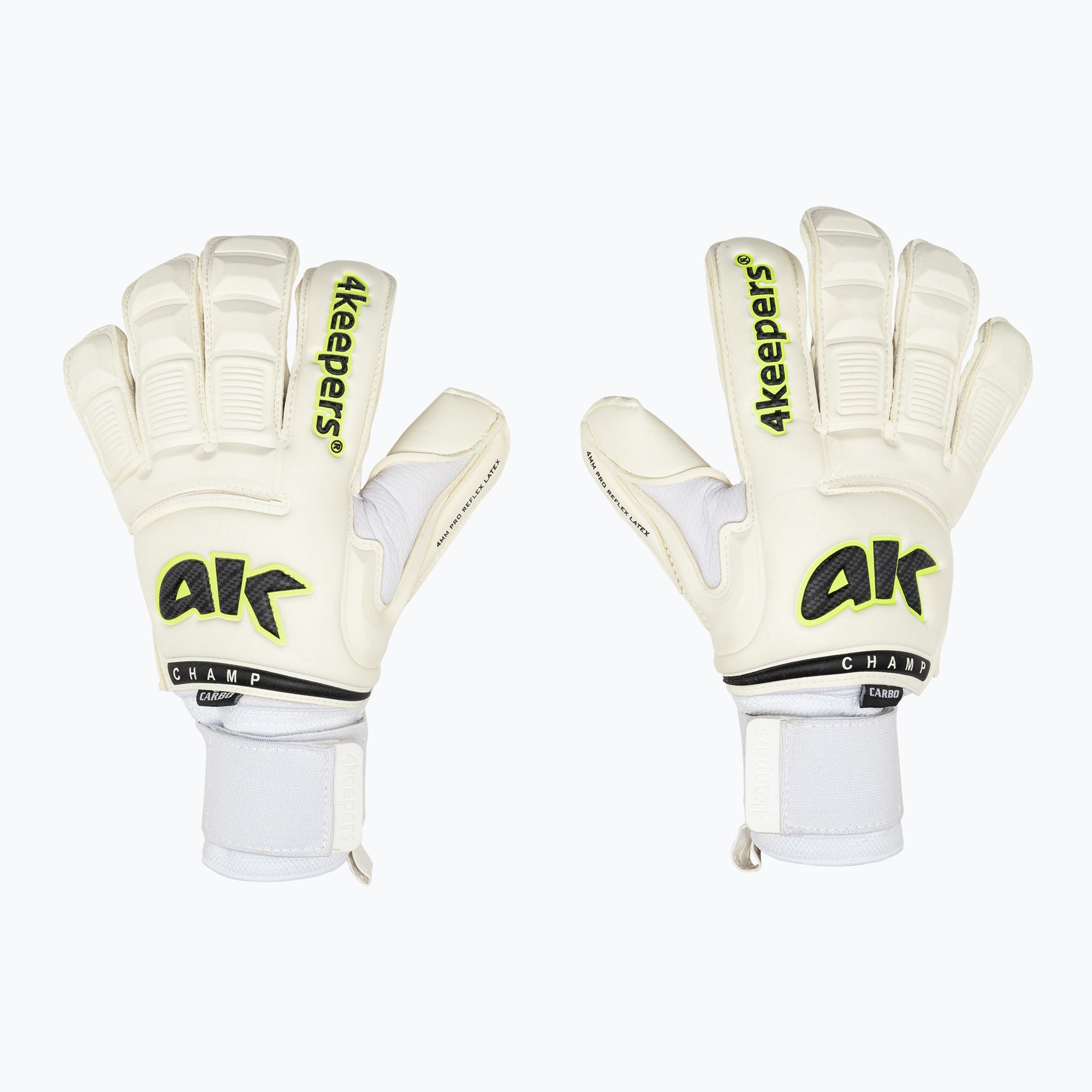 Rękawice bramkarskie 4keepers Champ Carbo VI RF2G strap biały 