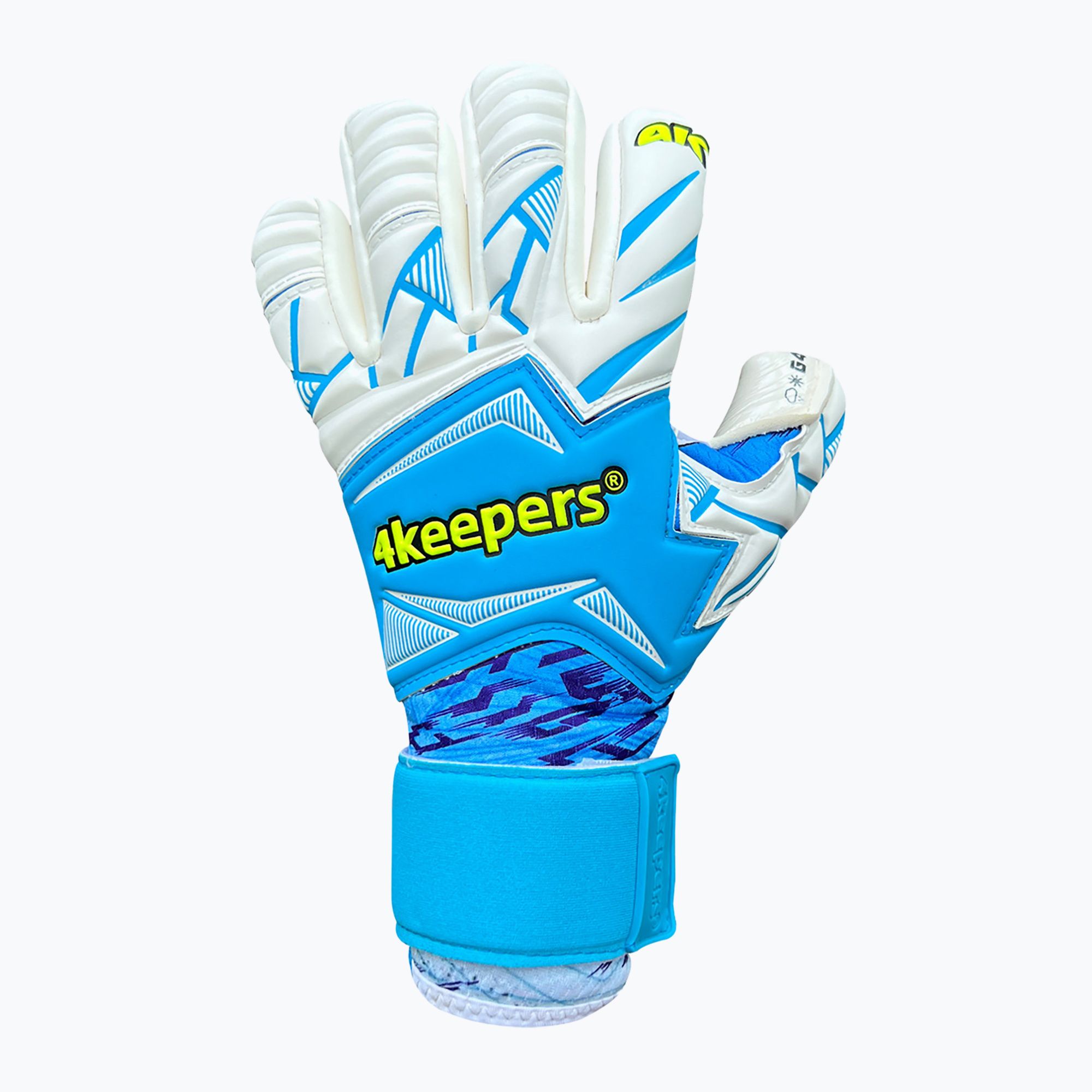 Rękawice bramkarskie dziecięce 4keepers Force V1.25 FURY HNC Jr niebieskie 