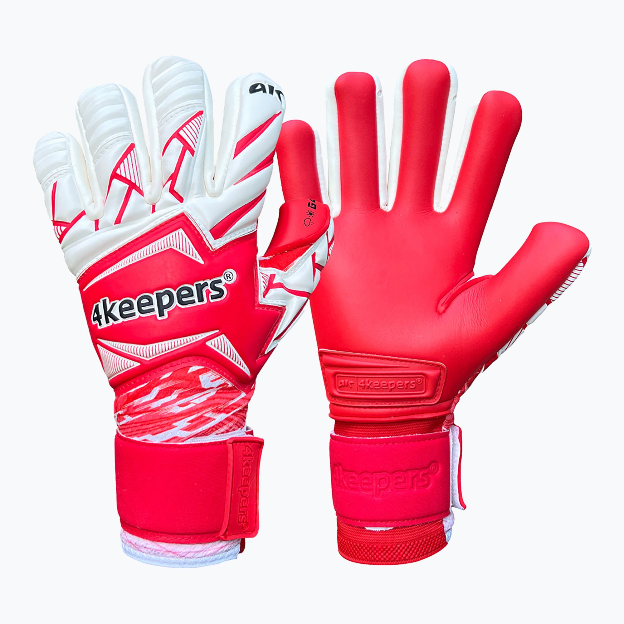 Rękawice bramkarskie 4keepers Force V4.25 HNC czerwony 