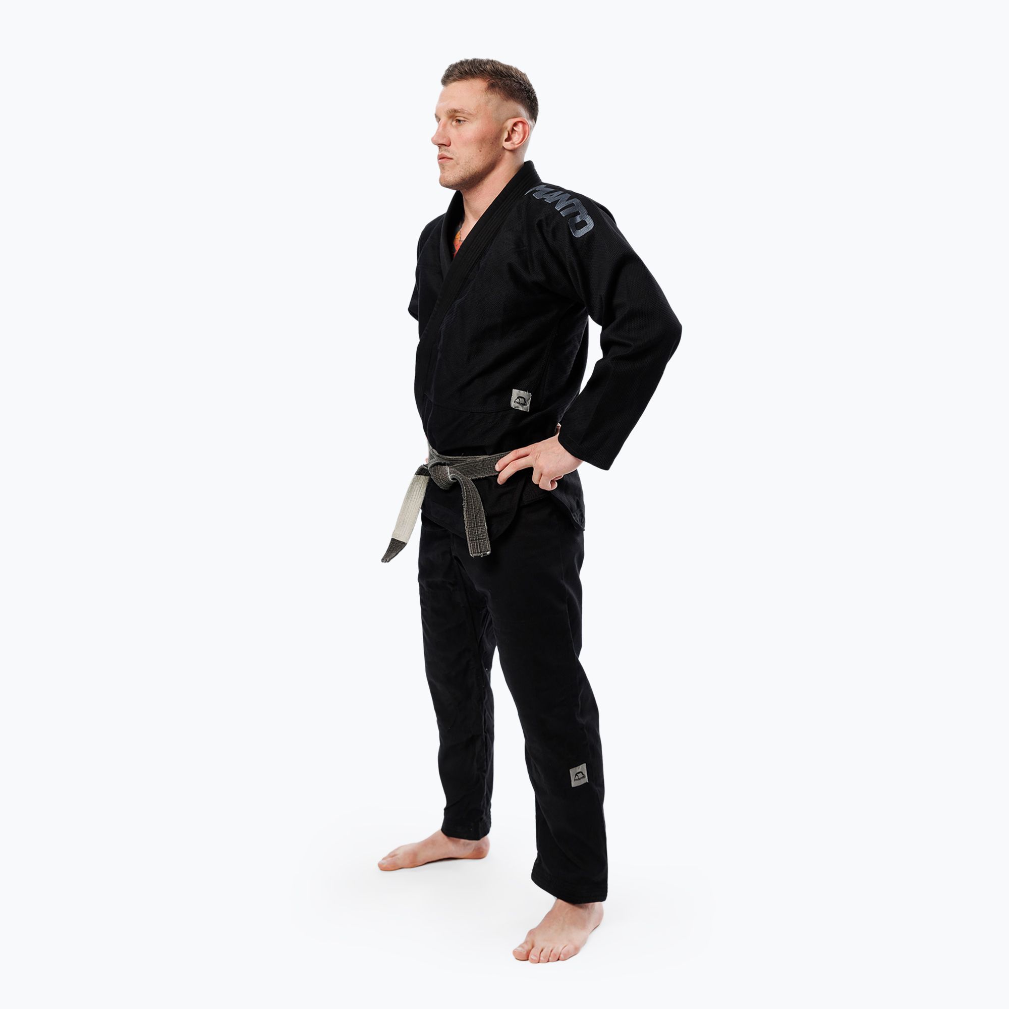 GI do brazylijskiego jiu-jitsu męskie MANTO X5 BJJ Blackout black 