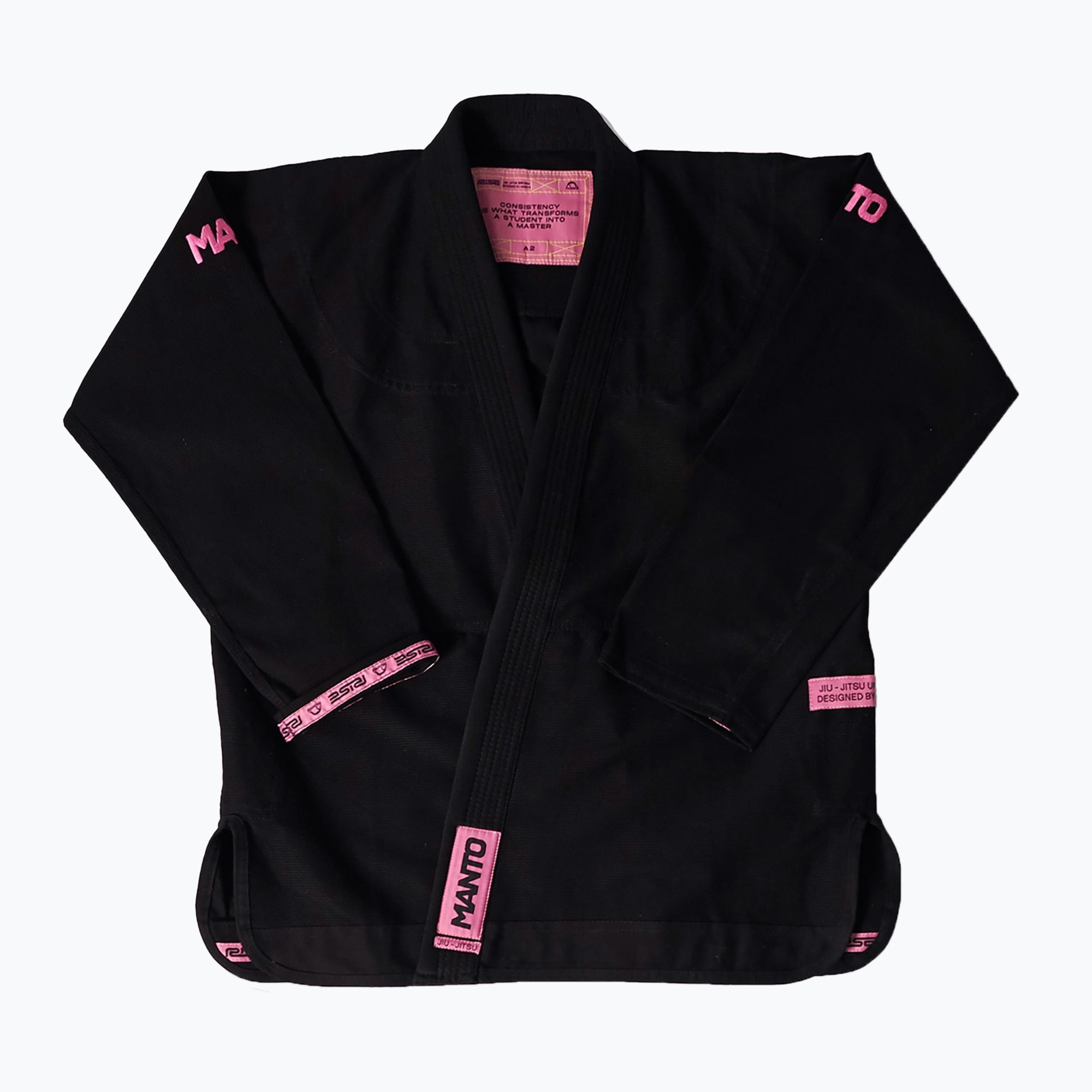 GI do brazylijskiego jiu-jitsu MANTO Rise 2.0 black/pink 