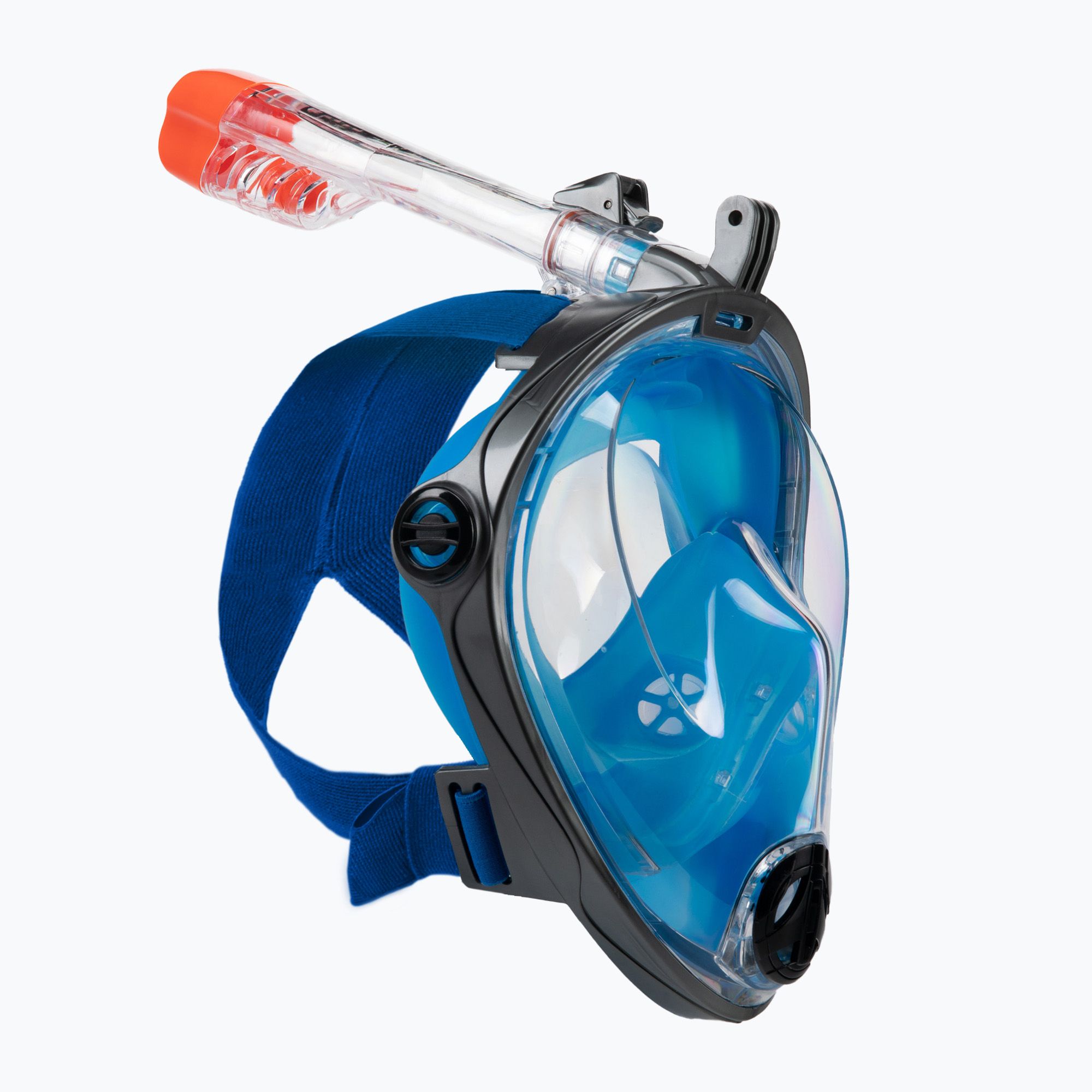 Maska pełnotwarzowa do snorkelingu AQUA-SPEED Spectra 2.0 szara/niebieska 