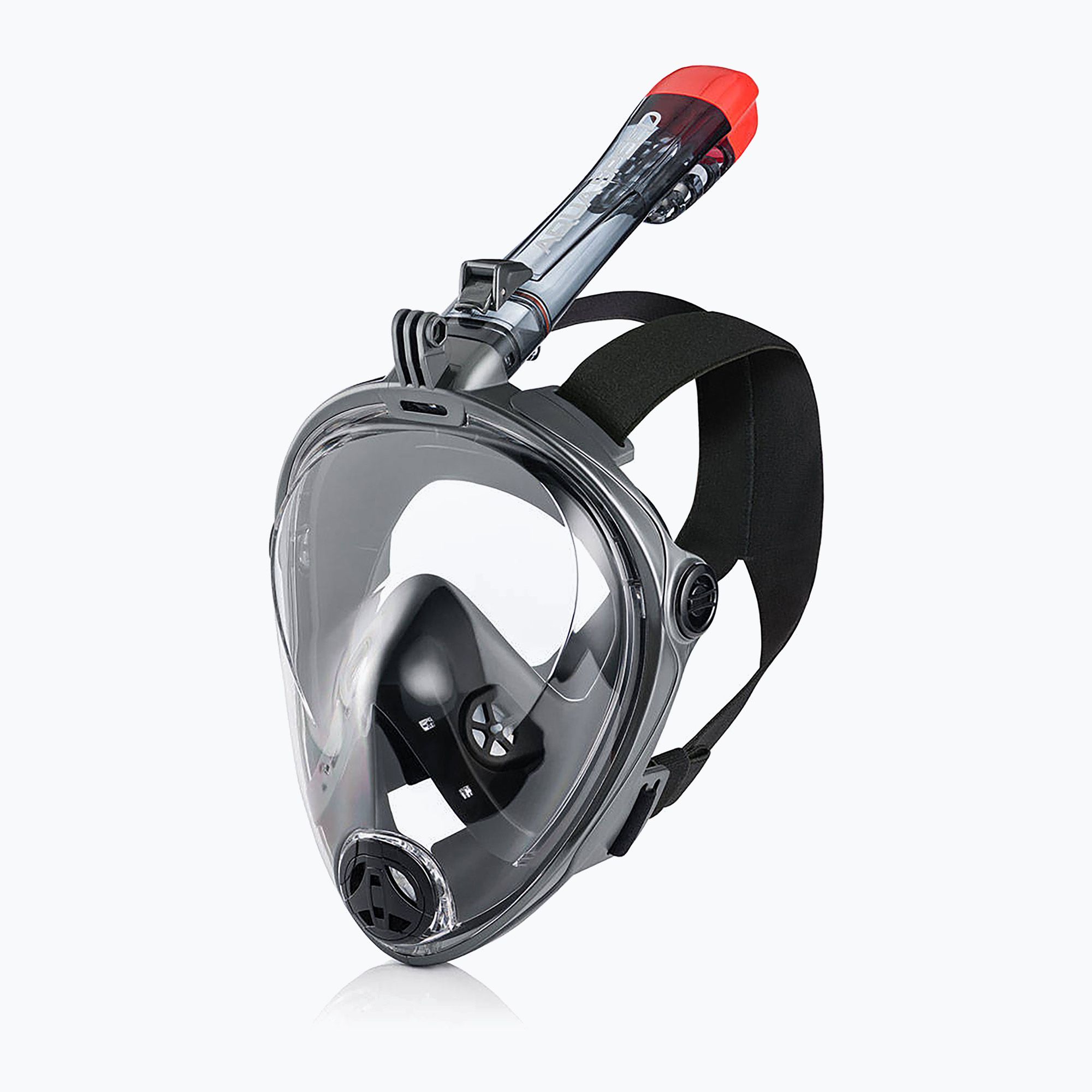 Maska pełnotwarzowa do snorkelingu dziecięca AQUA-SPEED Spectra 2.0 Kid czarna 