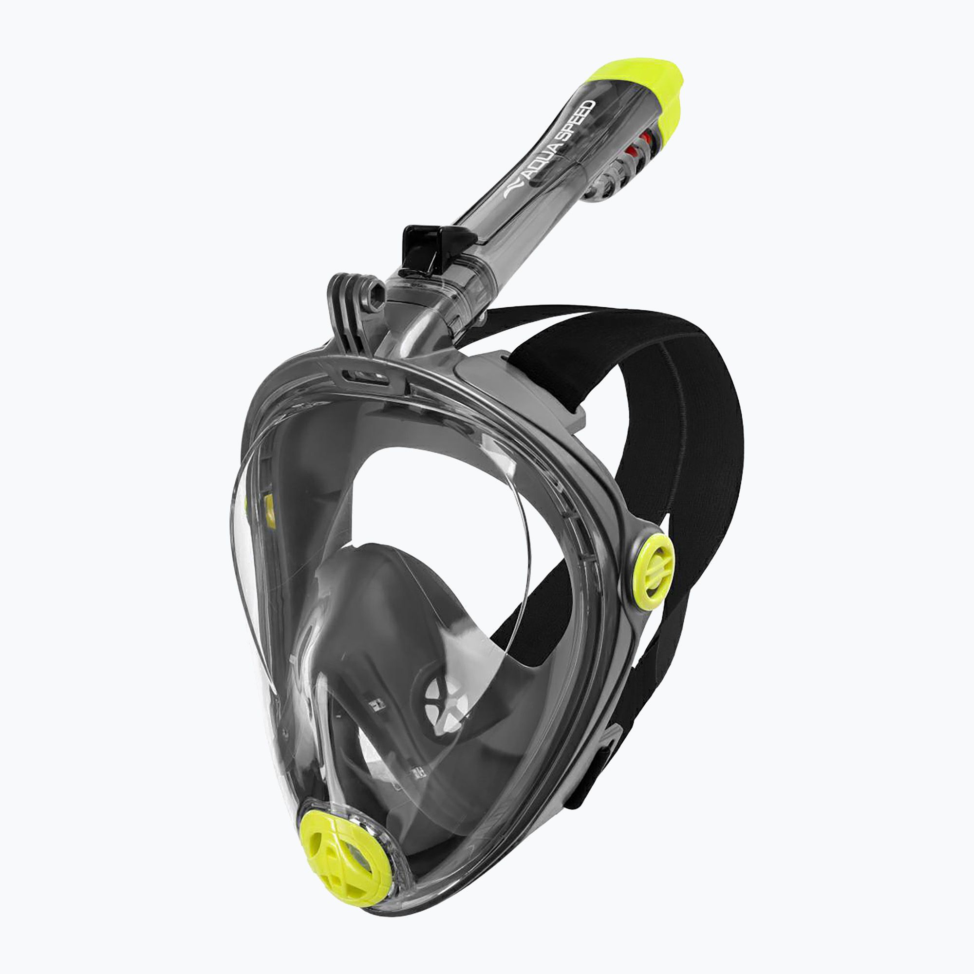 Maska pełnotwarzowa do snorkelingu AQUA-SPEED Spectra 2.0 czarna 