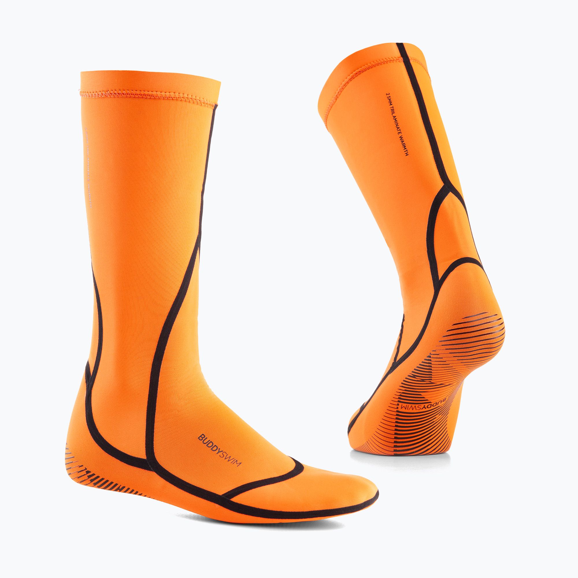Skarpety neoprenowe BuddySwim Trilaminate Warmth 2.5 mm orange 