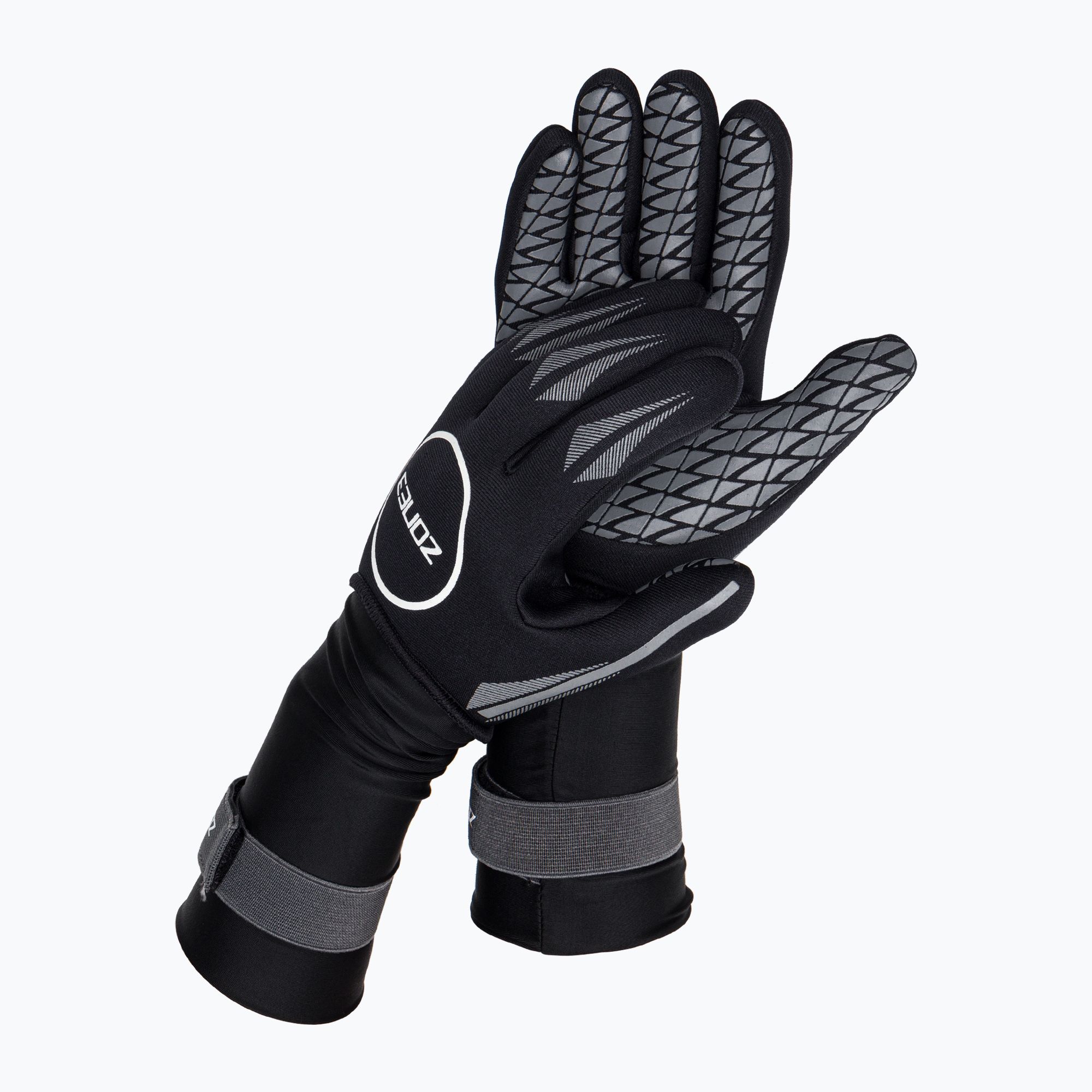 Rękawice neoprenowe ZONE3 Neoprene Swim black/silver 