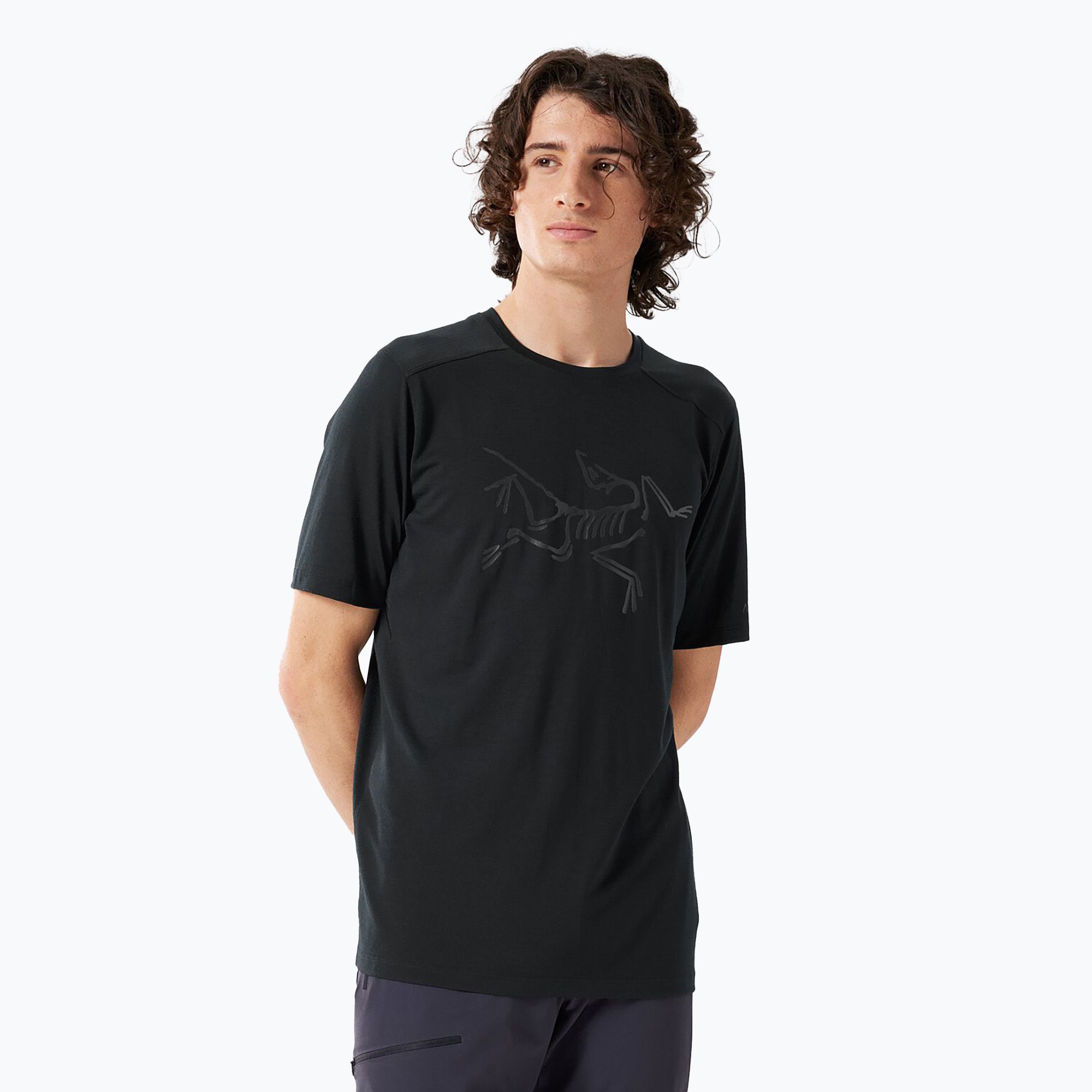 Koszulka męska Arc'teryx Ionia Merino Wool Logo black 