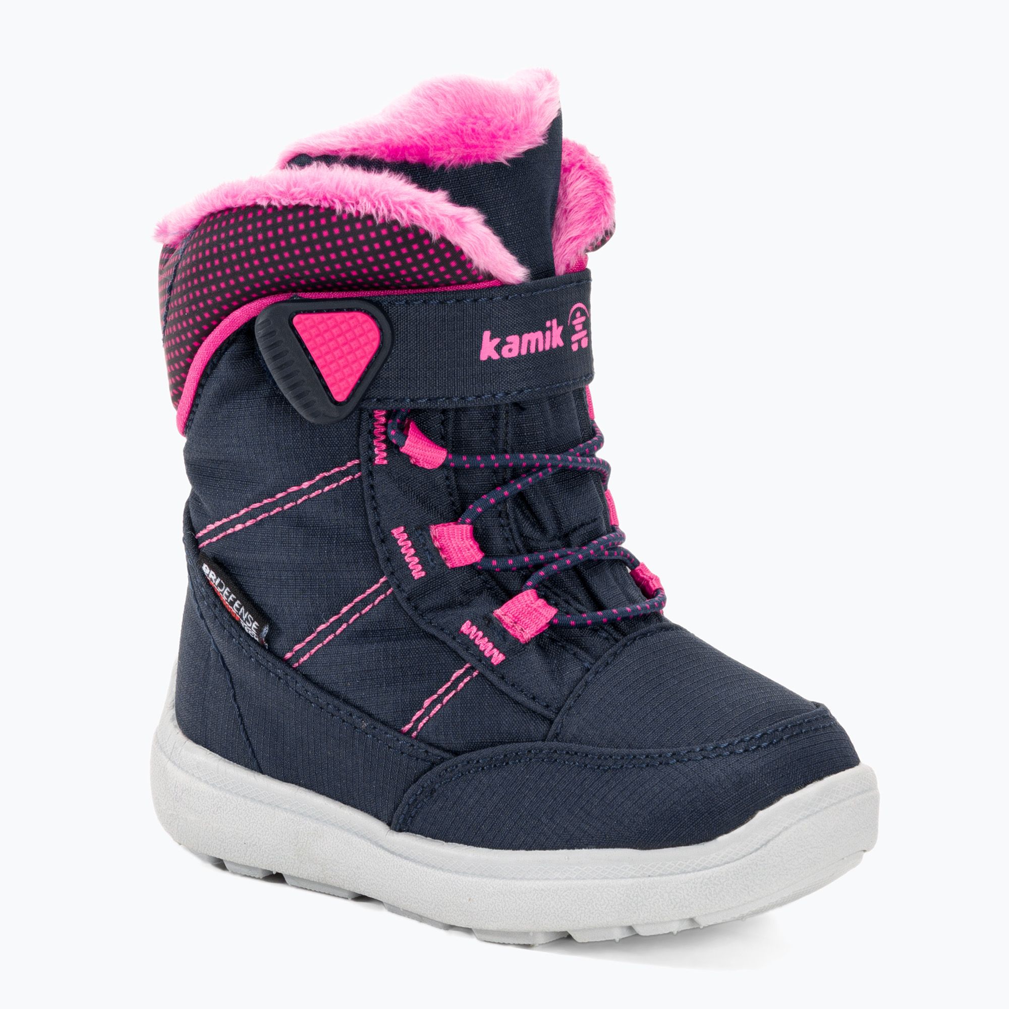 Śniegowce dziecięce Kamik Stance2 navy/magenta 