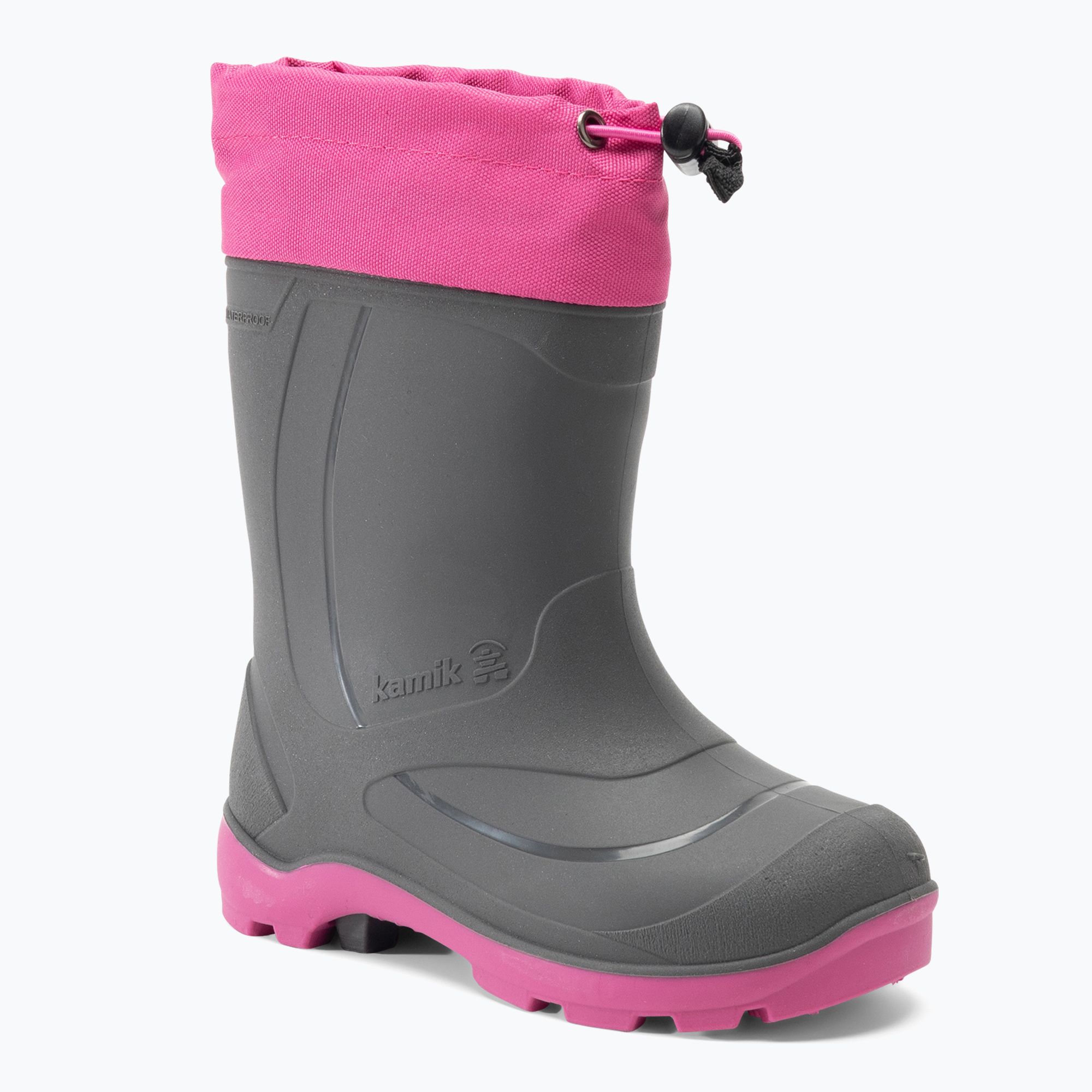 Kalosze dziecięce Kamik Snobuster1 charcoal/magenta 