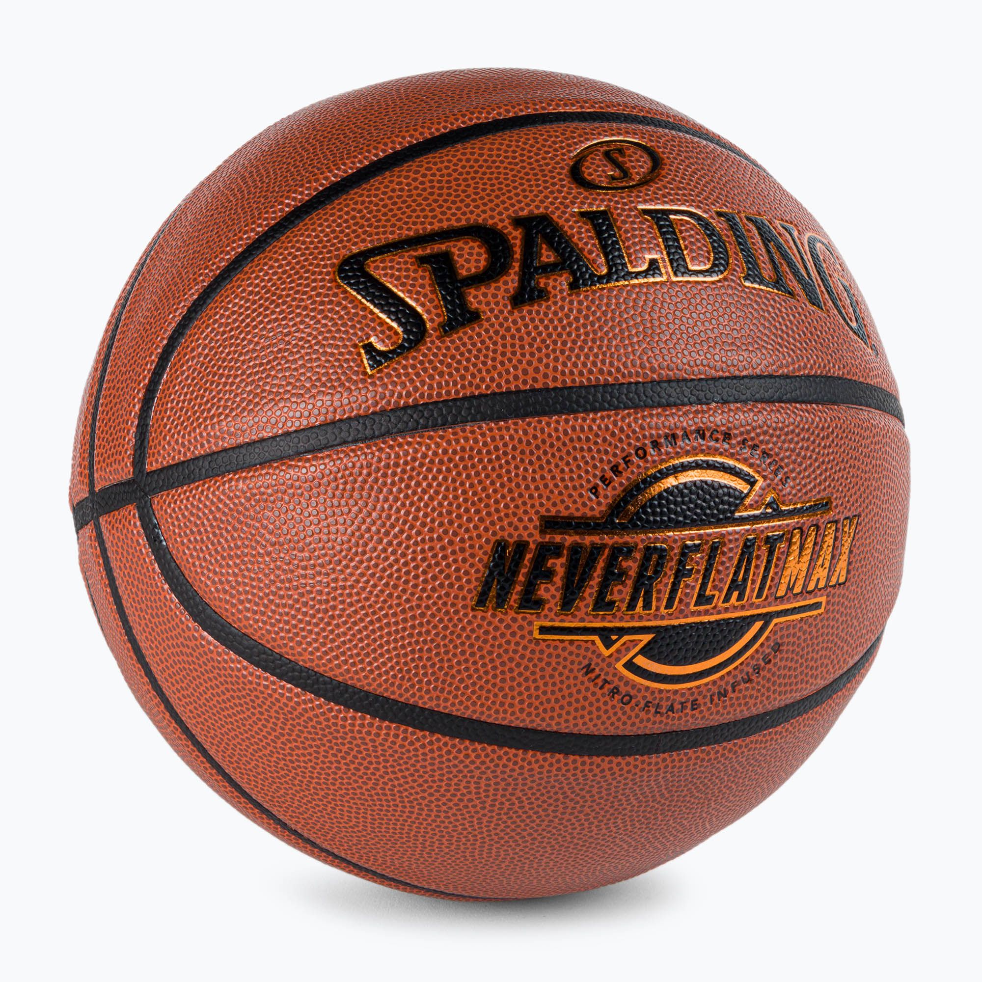 Piłka do koszykówki Spalding Neverflat Max pomarańczowa rozmiar 7 