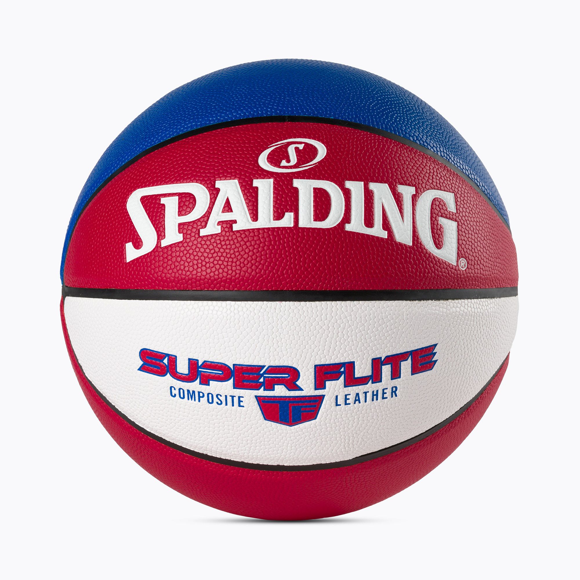 Piłka do koszykówki Spalding Super Flite czerwona/biała/niebieska rozmiar 7 