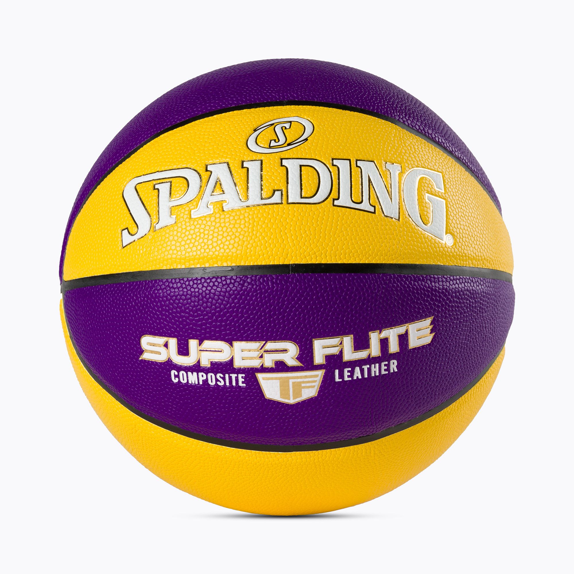Piłka do koszykówki Spalding Super Flite fioletowa/żółta rozmiar 7 