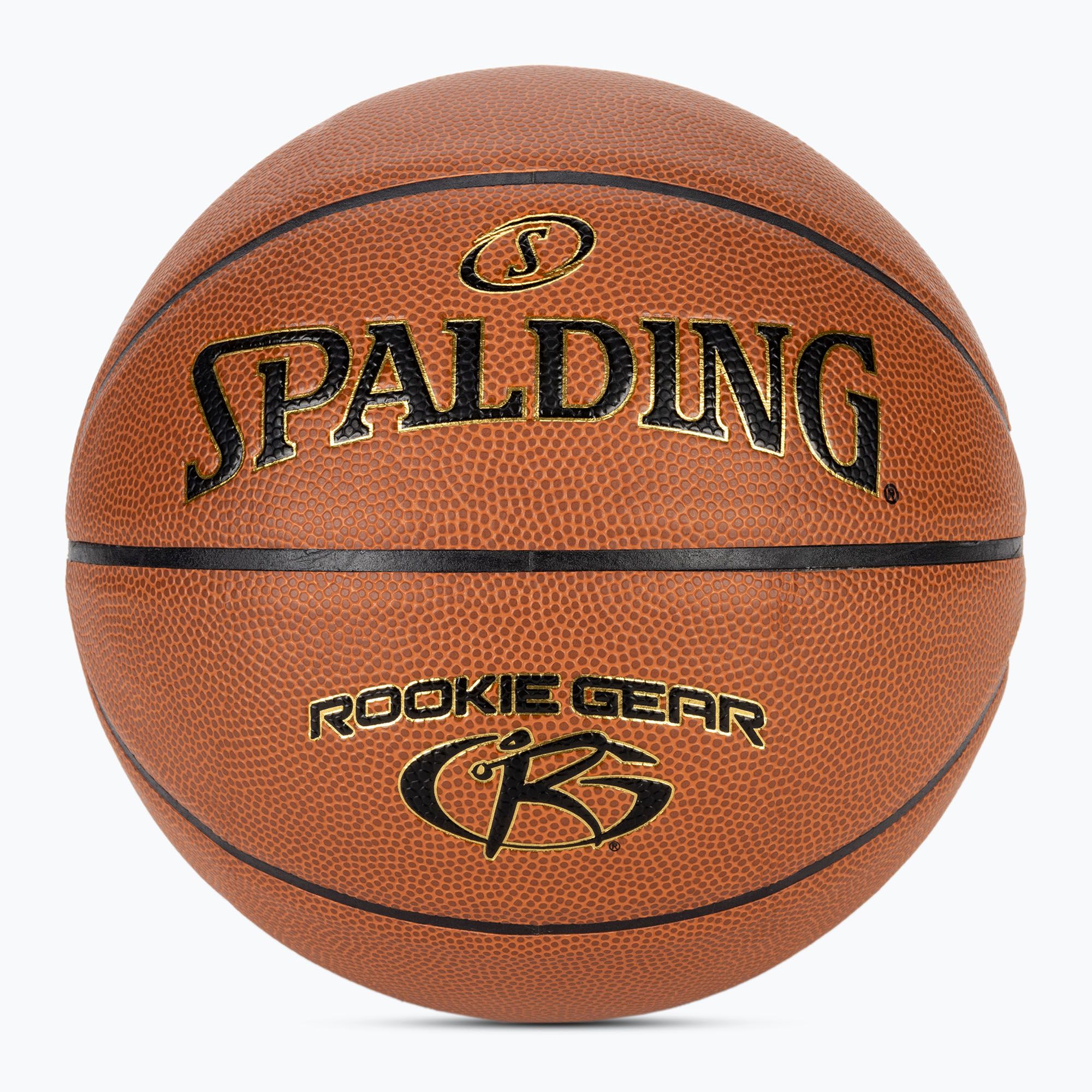 Piłka do koszykówki dziecięca Spalding Rookie Gear Leather pomarańczowy rozmiar 5 