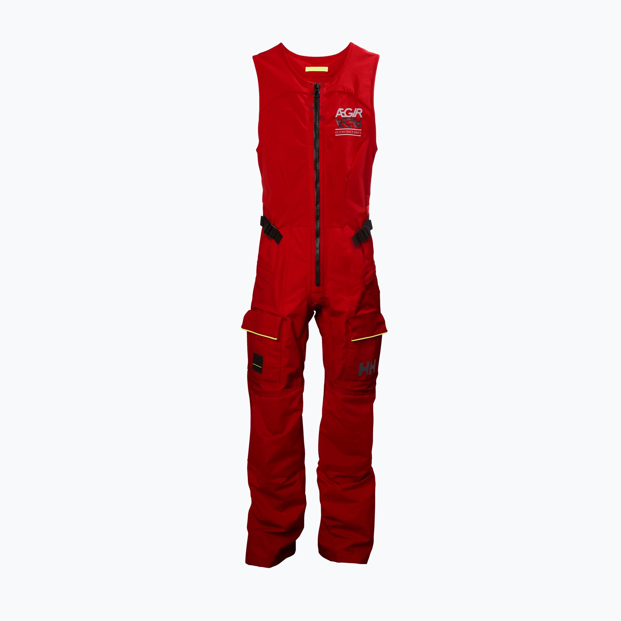 Kombinezon żeglarski damski Helly Hansen Aegir Race Salopette alert red 