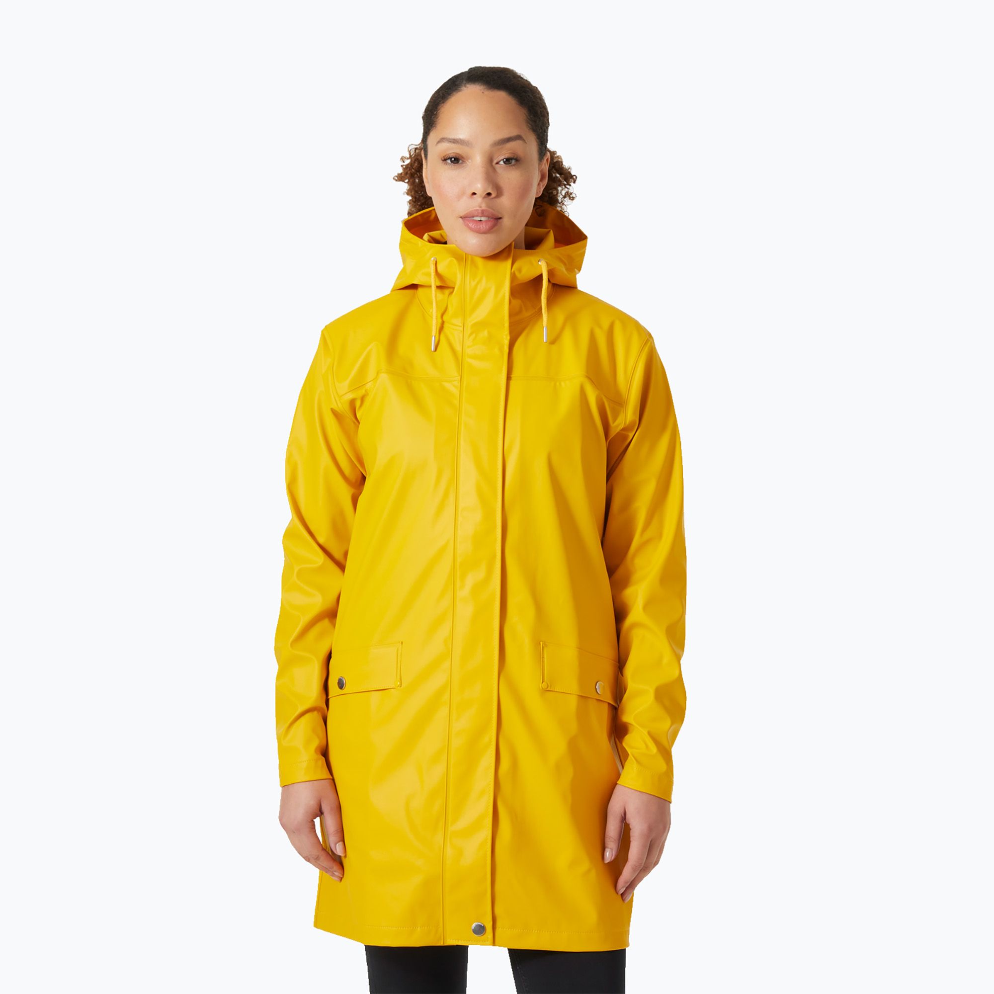 Płaszcz przeciwdeszczowy damski Helly Hansen Moss Rain Coat essential yellow 