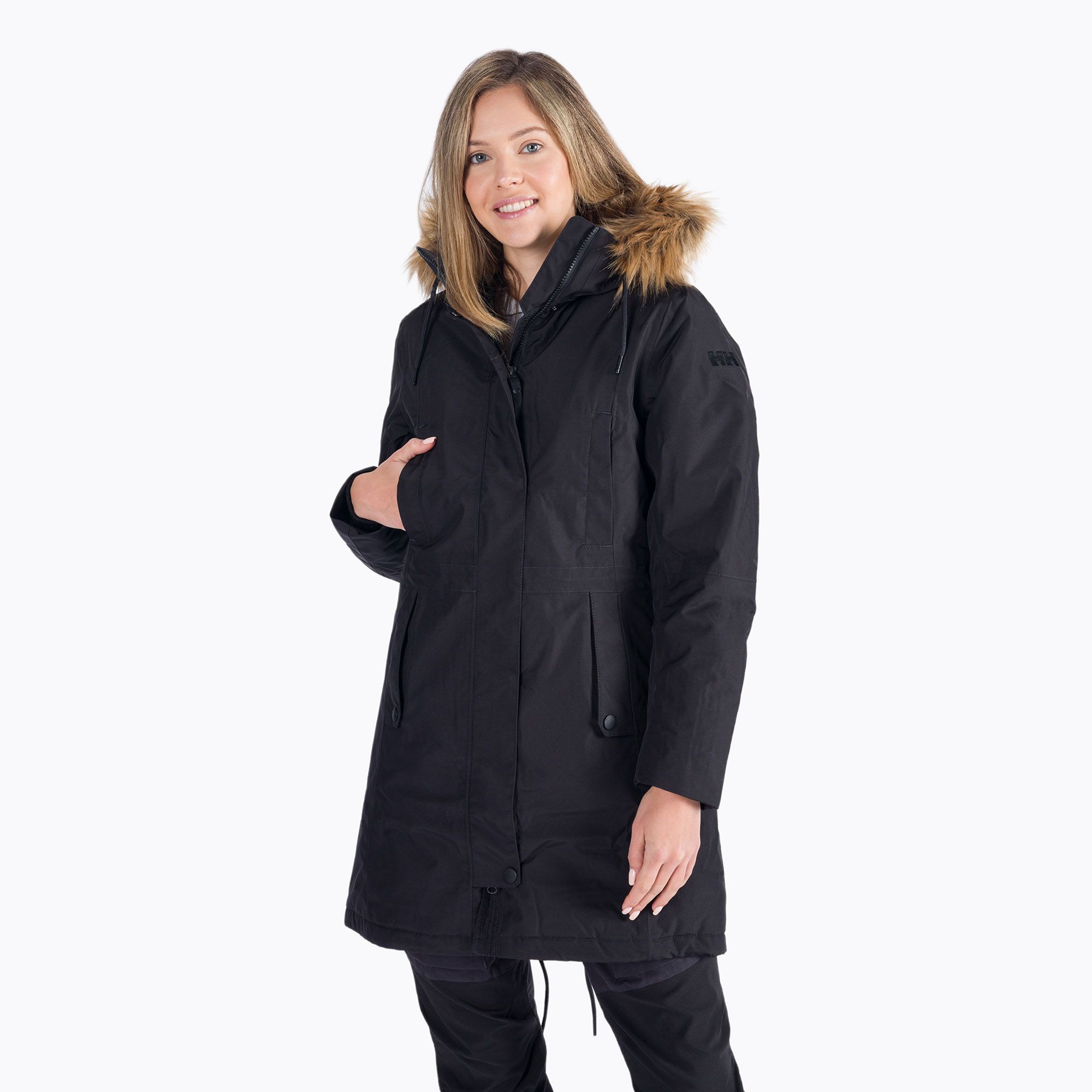 Płaszcz zimowy damski Helly Hansen Mayen Parka black 