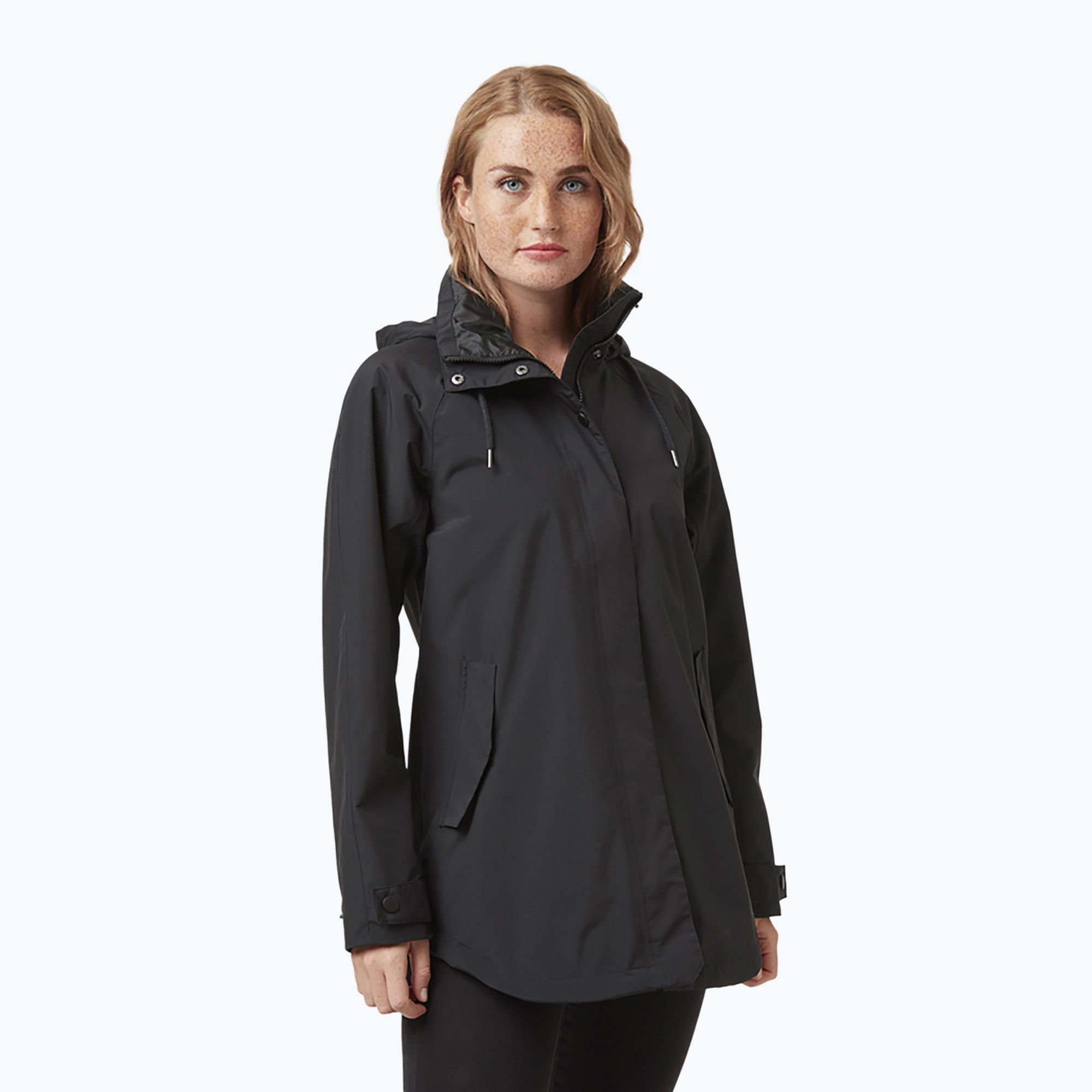 Płaszcz przeciwdeszczowy damski Helly Hansen Valentia Raincoat black 