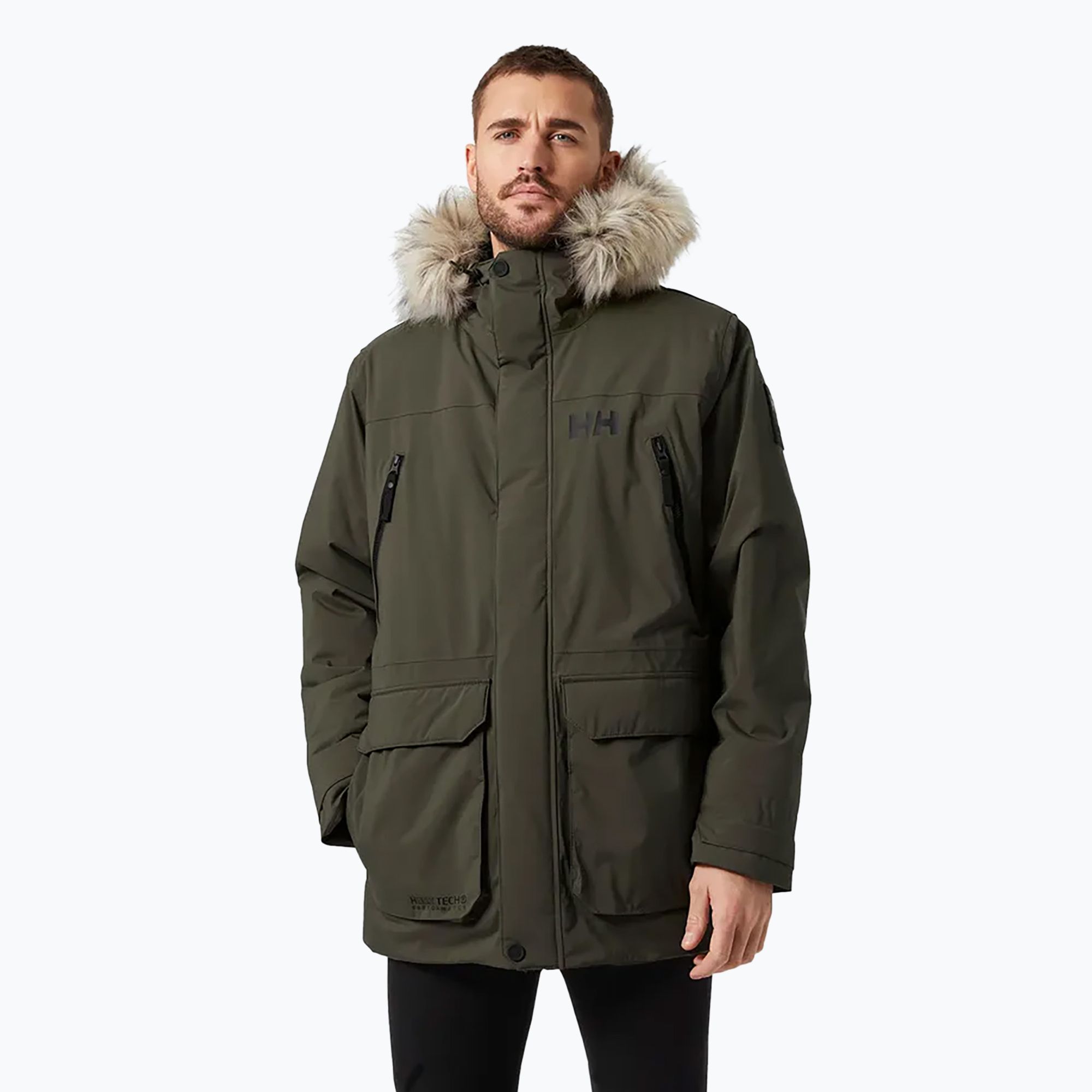 Kurtka zimowa męska Helly Hansen Reine Parka utility green 
