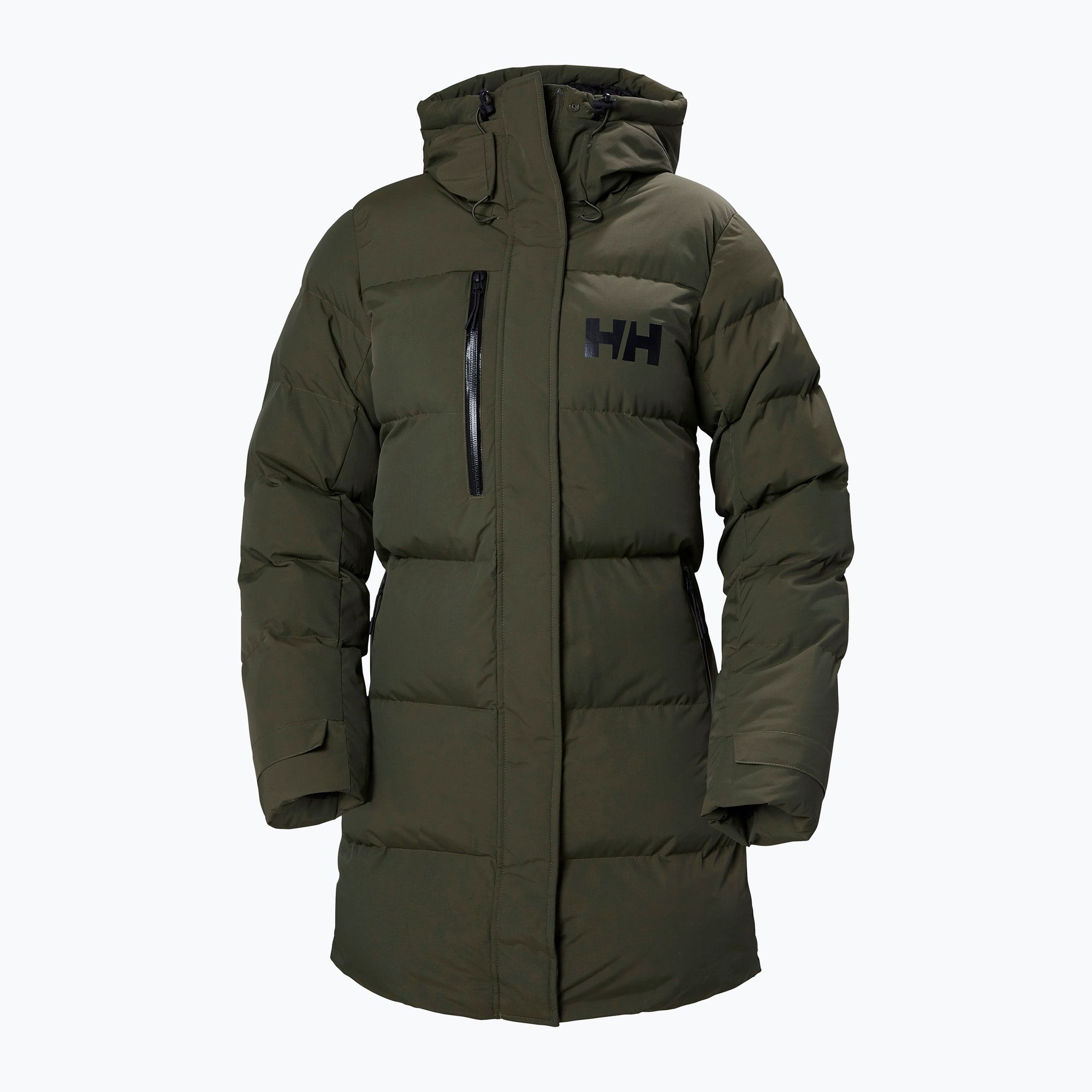 Płaszcz puchowy damski Helly Hansen Adore Puffy Parka utility green 