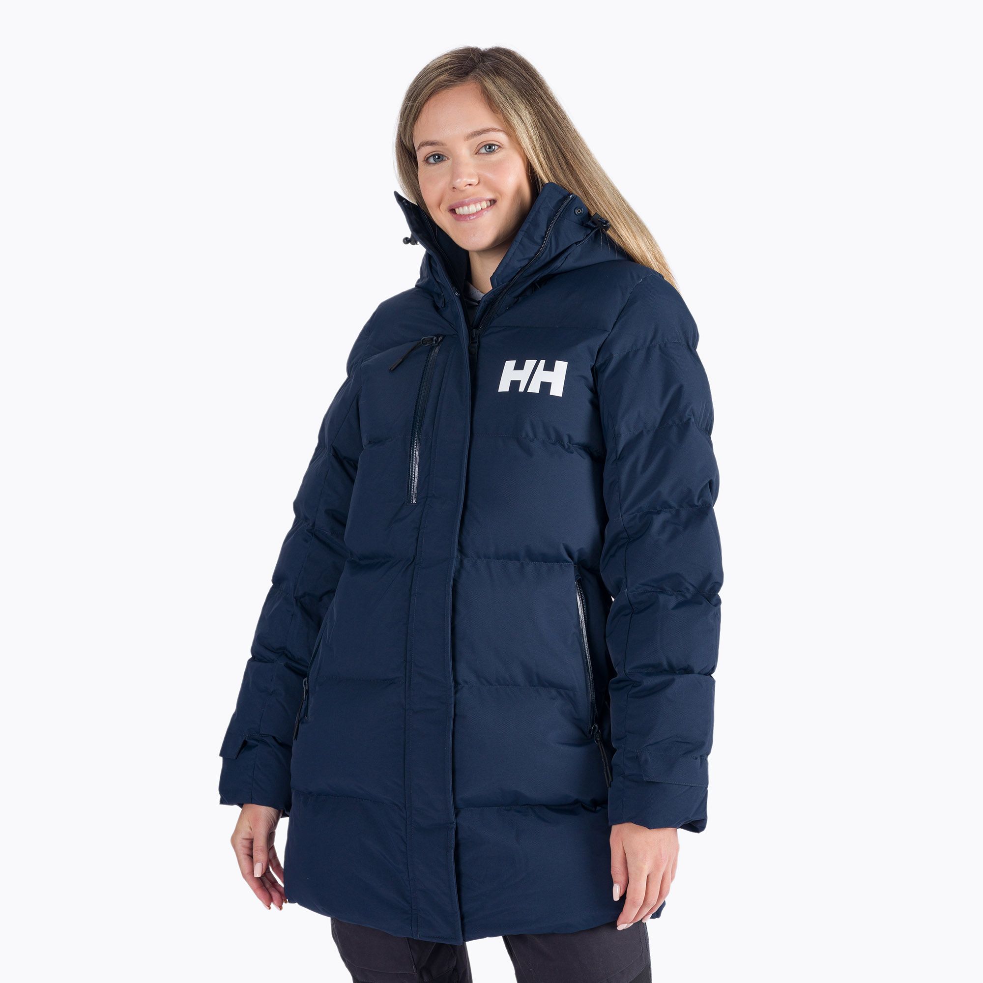 Płaszcz puchowy damska Helly Hansen Adore Puffy Parka navy 
