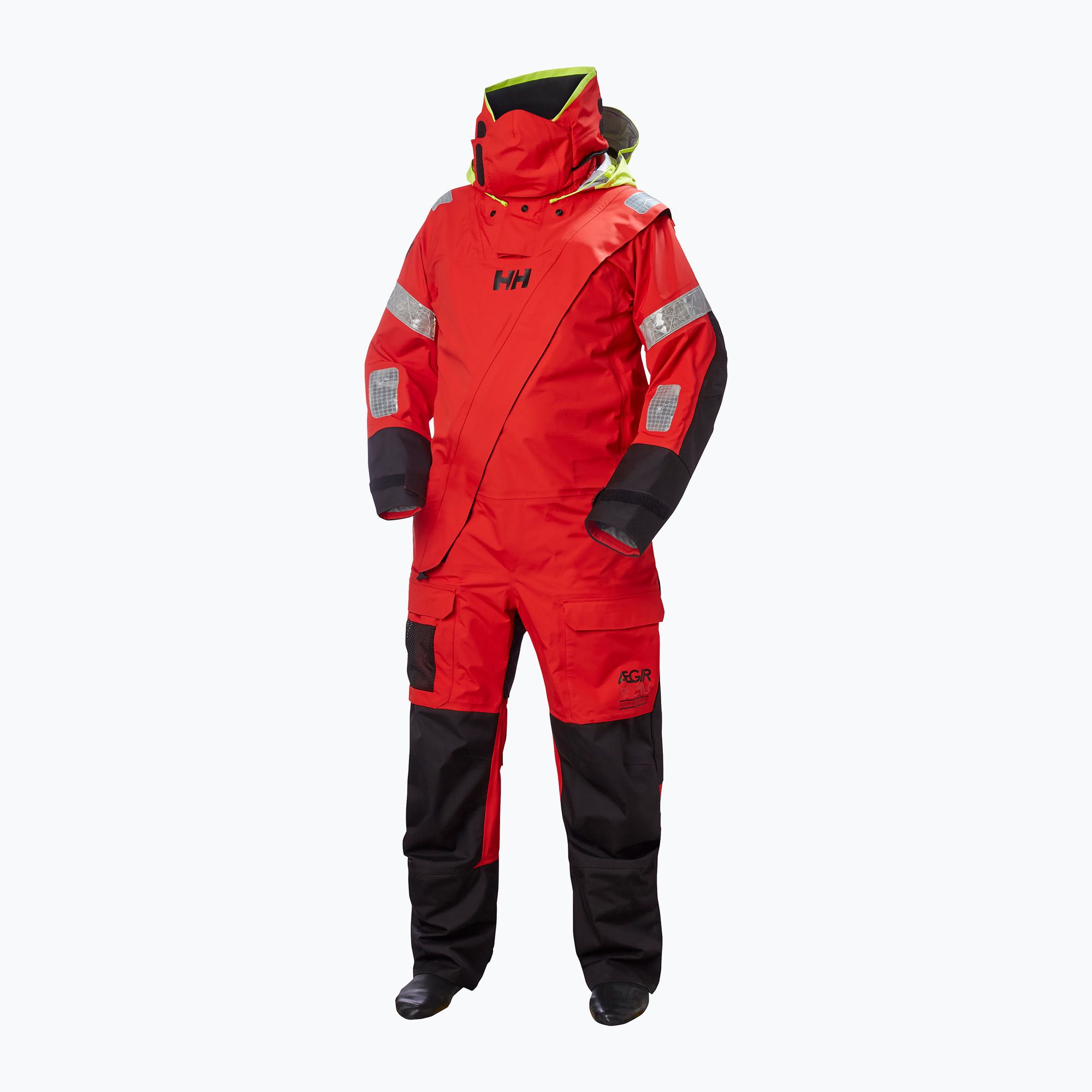 Kombinezon żeglarski męski Helly Hansen Aegir Ocean Dry Suit 2.0 alert red 